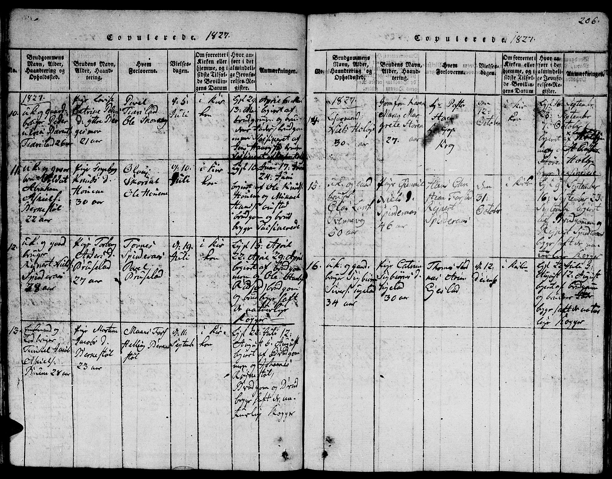 Lyngdal sokneprestkontor, AV/SAK-1111-0029/F/Fb/Fbc/L0001: Parish register (copy) no. B 1, 1815-1844, p. 206