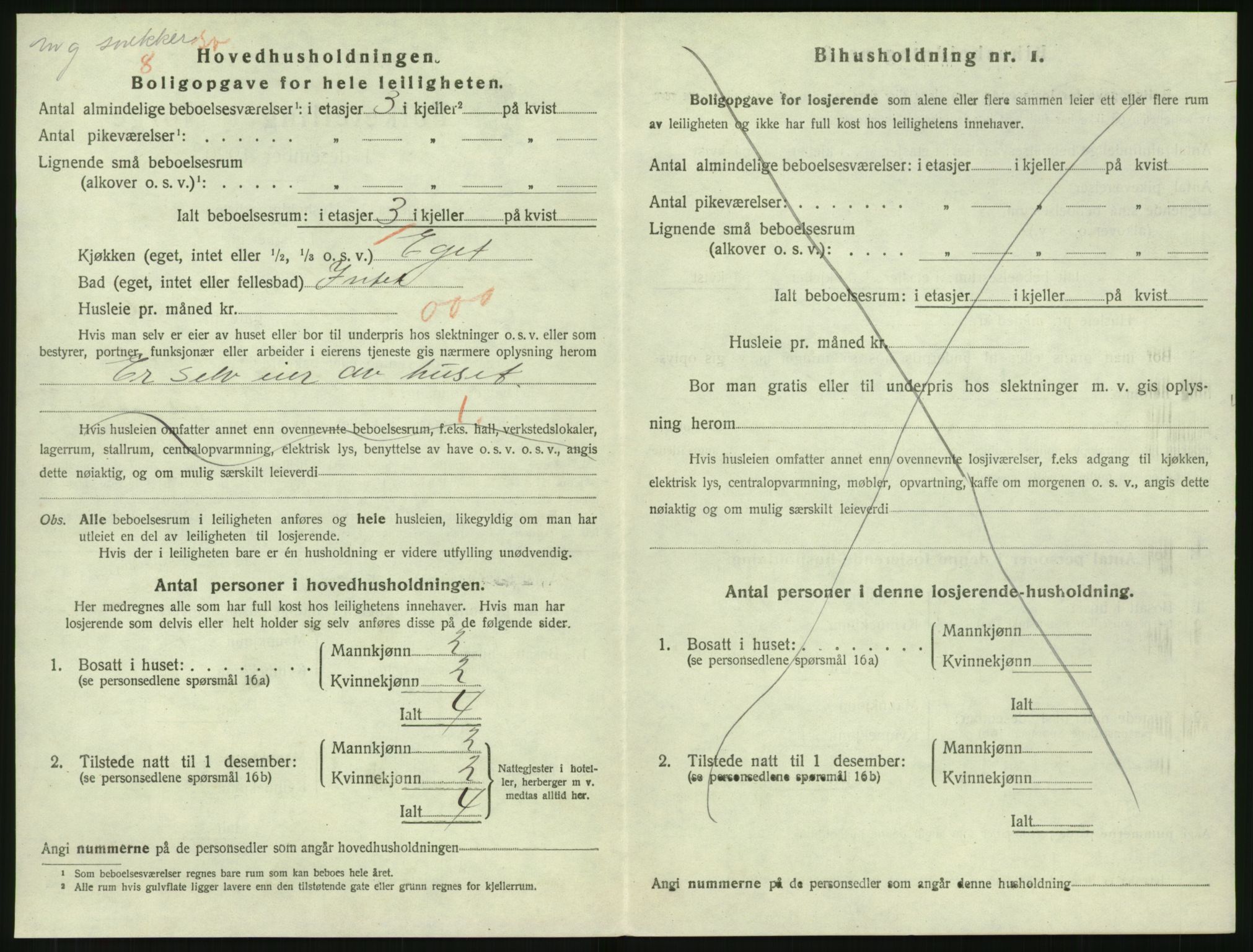 SAK, 1920 census for Tvedestrand, 1920, p. 888