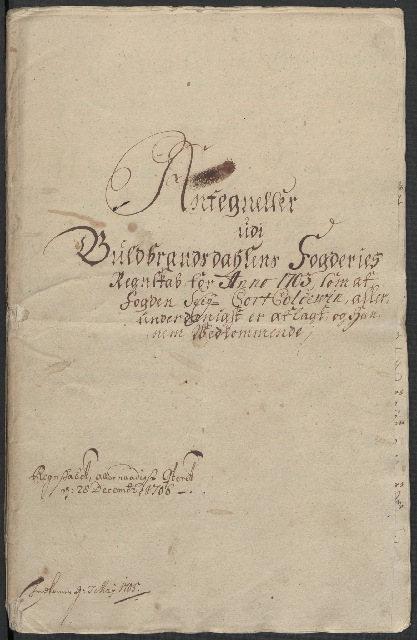 Rentekammeret inntil 1814, Reviderte regnskaper, Fogderegnskap, AV/RA-EA-4092/R17/L1176: Fogderegnskap Gudbrandsdal, 1703, p. 225