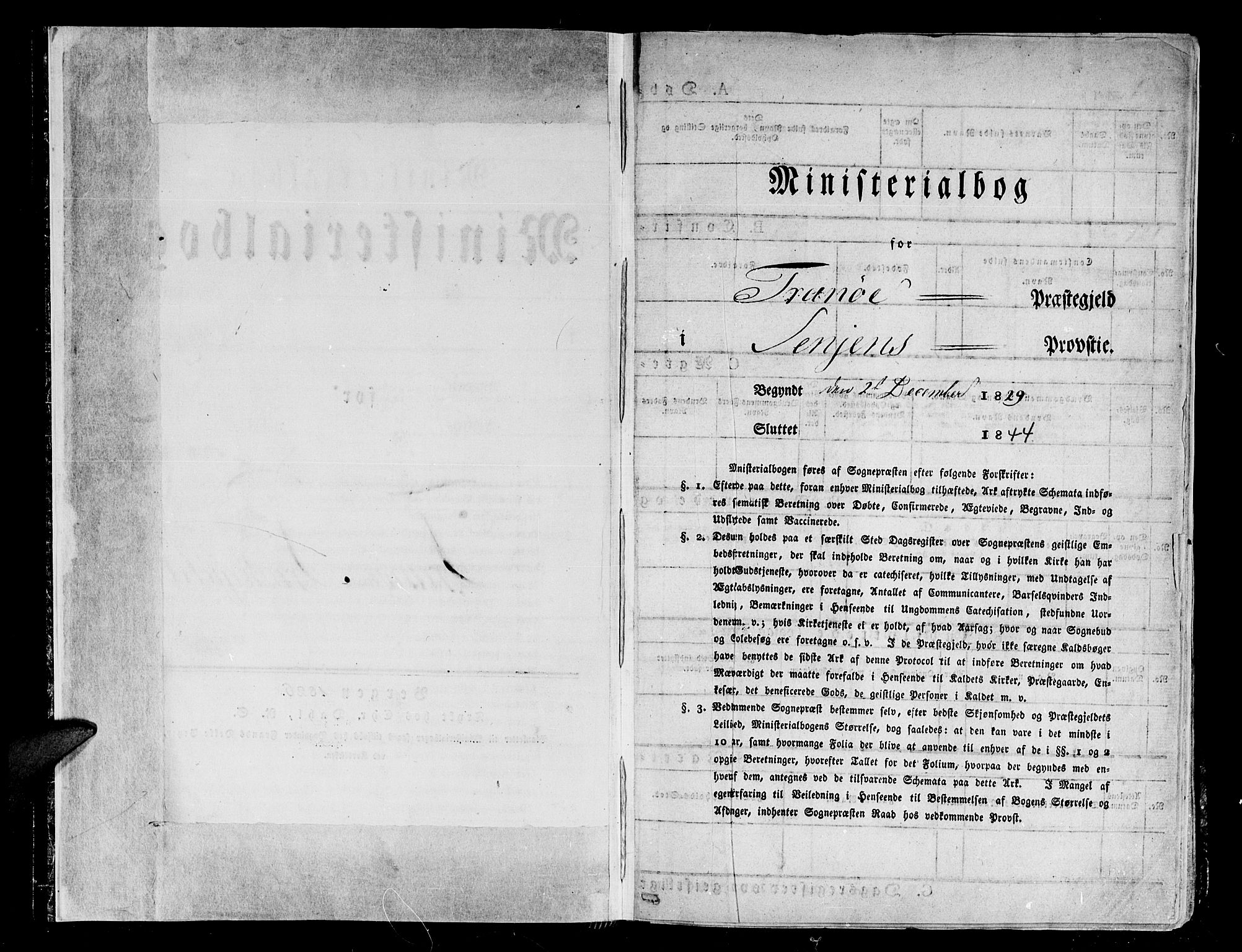 Tranøy sokneprestkontor, SATØ/S-1313/I/Ia/Iaa/L0005kirke: Parish register (official) no. 5, 1829-1844