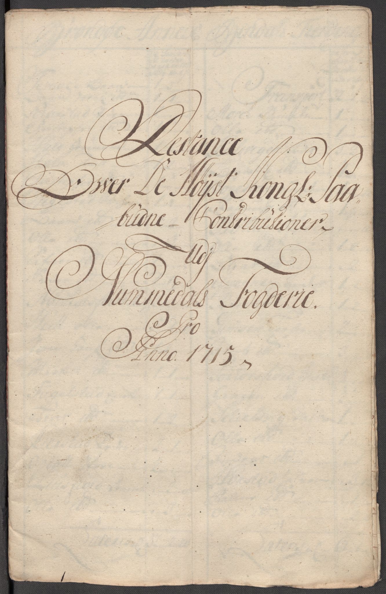 Rentekammeret inntil 1814, Reviderte regnskaper, Fogderegnskap, RA/EA-4092/R64/L4436: Fogderegnskap Namdal, 1715, p. 243