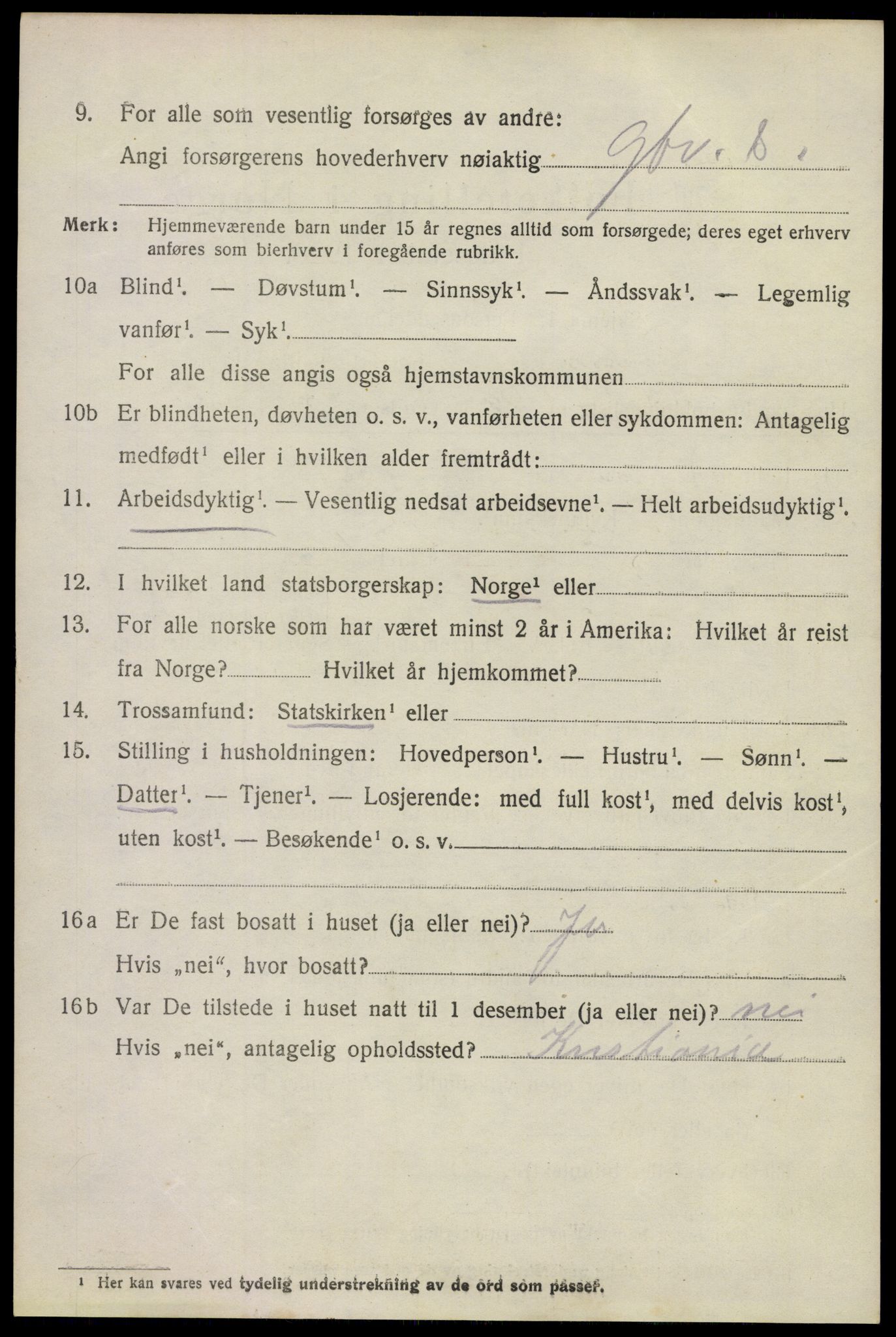 SAKO, 1920 census for Sande, 1920, p. 1983