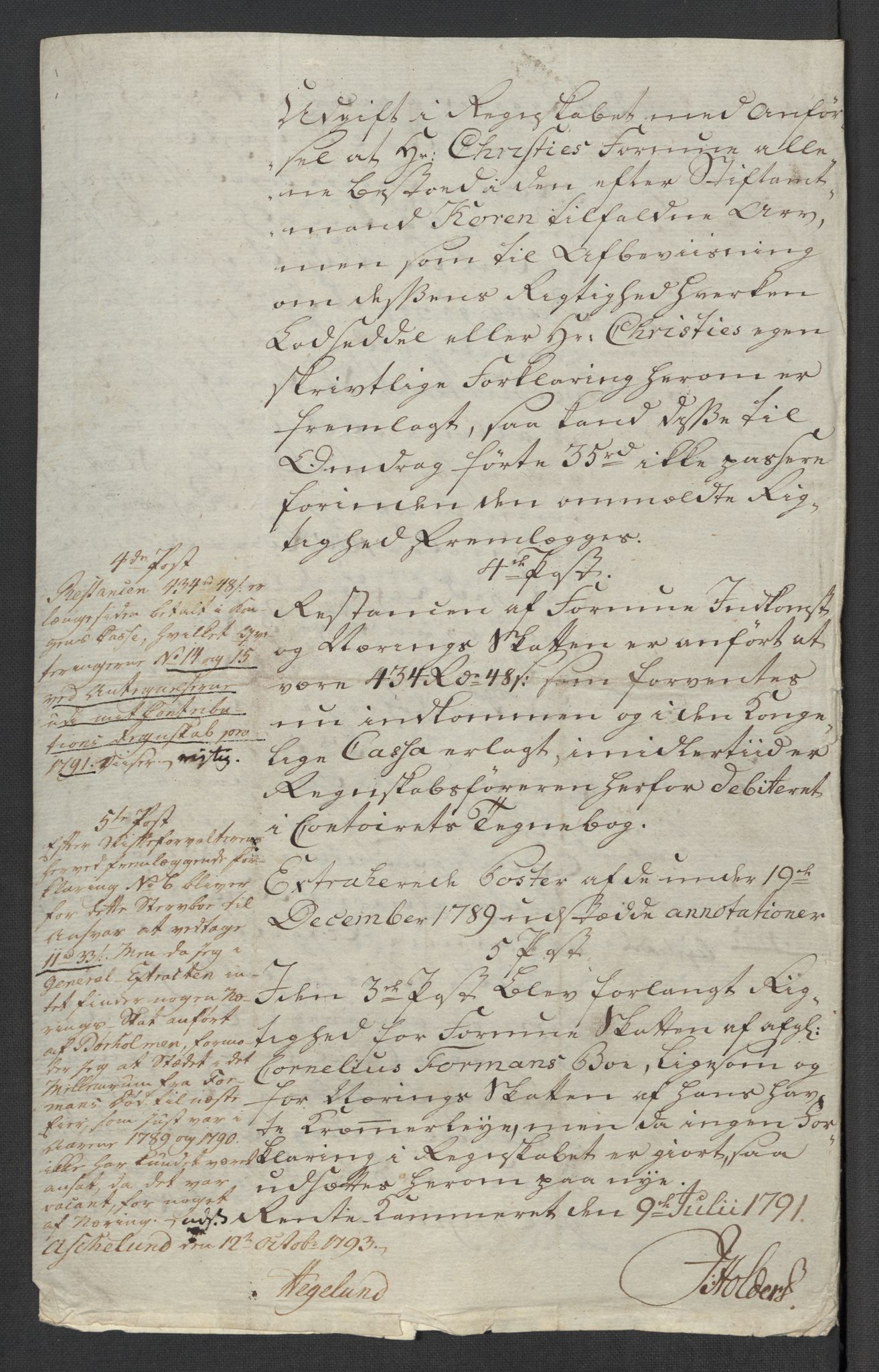 Rentekammeret inntil 1814, Reviderte regnskaper, Mindre regnskaper, AV/RA-EA-4068/Rf/Rfe/L0056:  Ytre og Indre Sogn fogderi, 1789, p. 33