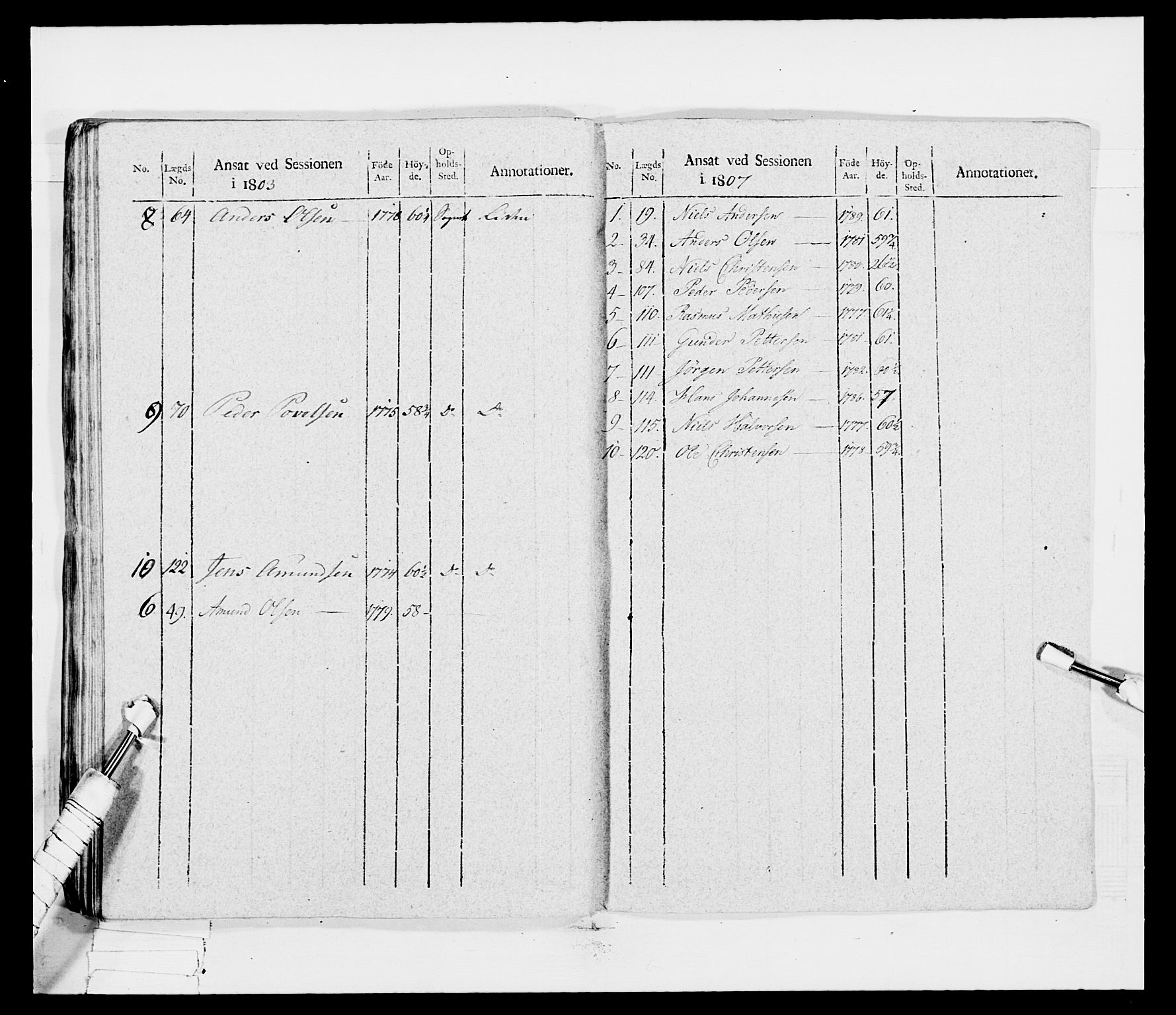 Generalitets- og kommissariatskollegiet, Det kongelige norske kommissariatskollegium, AV/RA-EA-5420/E/Eh/L0030a: Sønnafjelske gevorbne infanteriregiment, 1807, p. 200