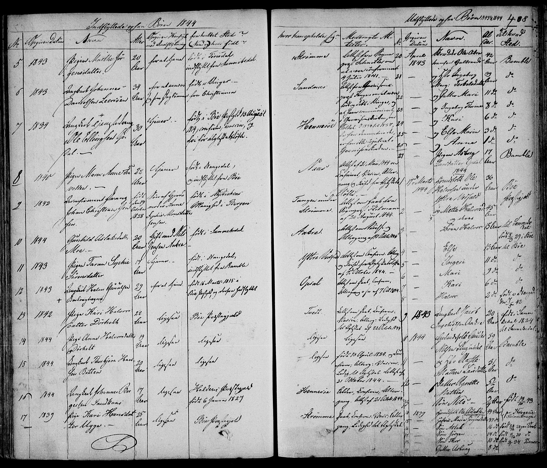 Drangedal kirkebøker, AV/SAKO-A-258/F/Fa/L0007a: Parish register (official) no. 7a, 1837-1856, p. 408