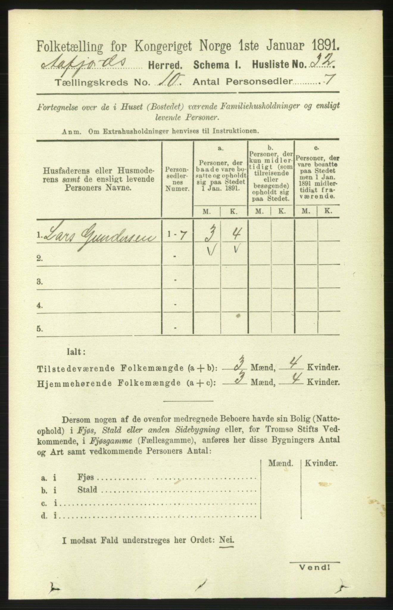 RA, 1891 census for 1630 Åfjord, 1891, p. 2951