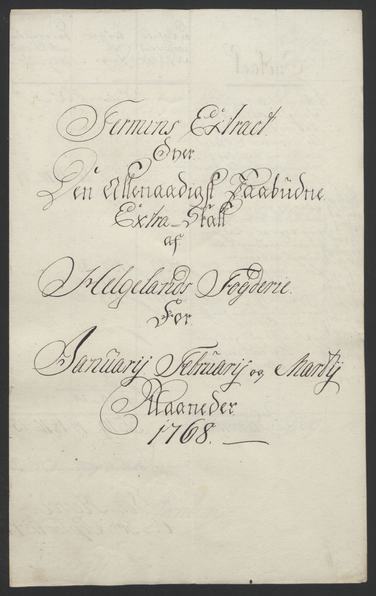 Rentekammeret inntil 1814, Reviderte regnskaper, Fogderegnskap, RA/EA-4092/R65/L4573: Ekstraskatten Helgeland, 1762-1772, p. 177