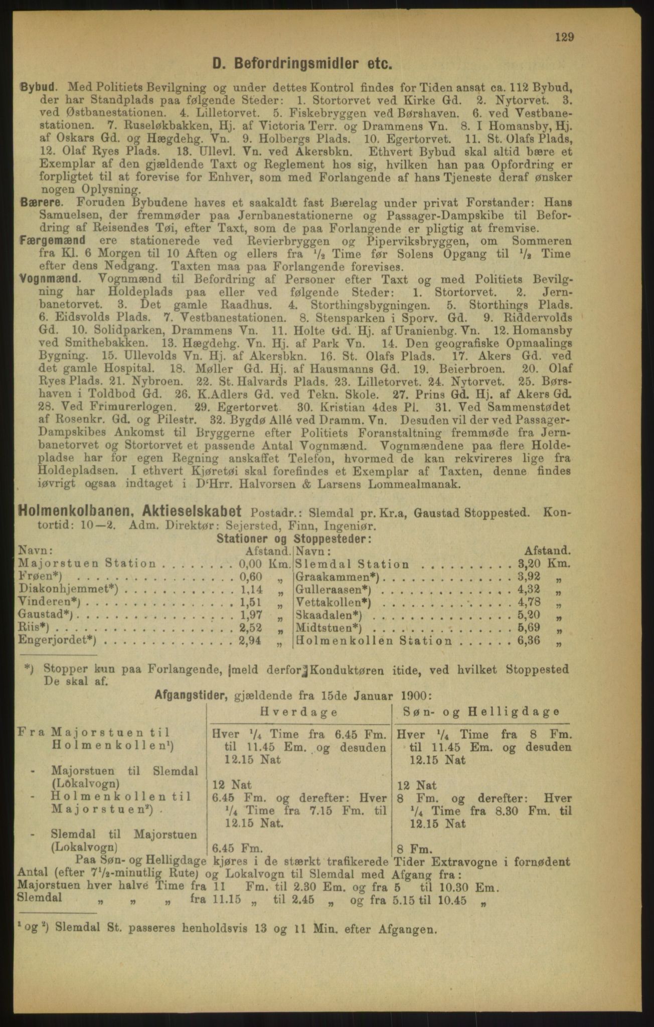 Kristiania/Oslo adressebok, PUBL/-, 1900, p. 129