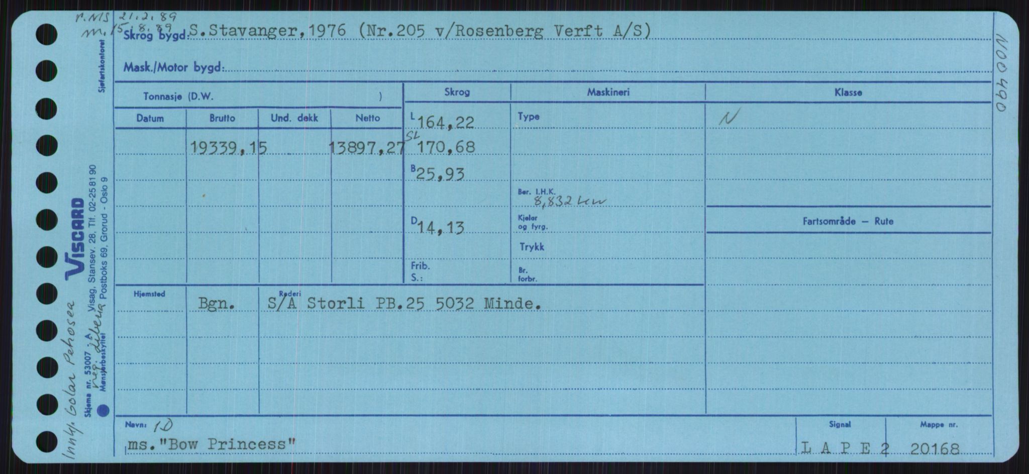 Sjøfartsdirektoratet med forløpere, Skipsmålingen, AV/RA-S-1627/H/Ha/L0001/0002: Fartøy, A-Eig / Fartøy Bjør-Eig, p. 195