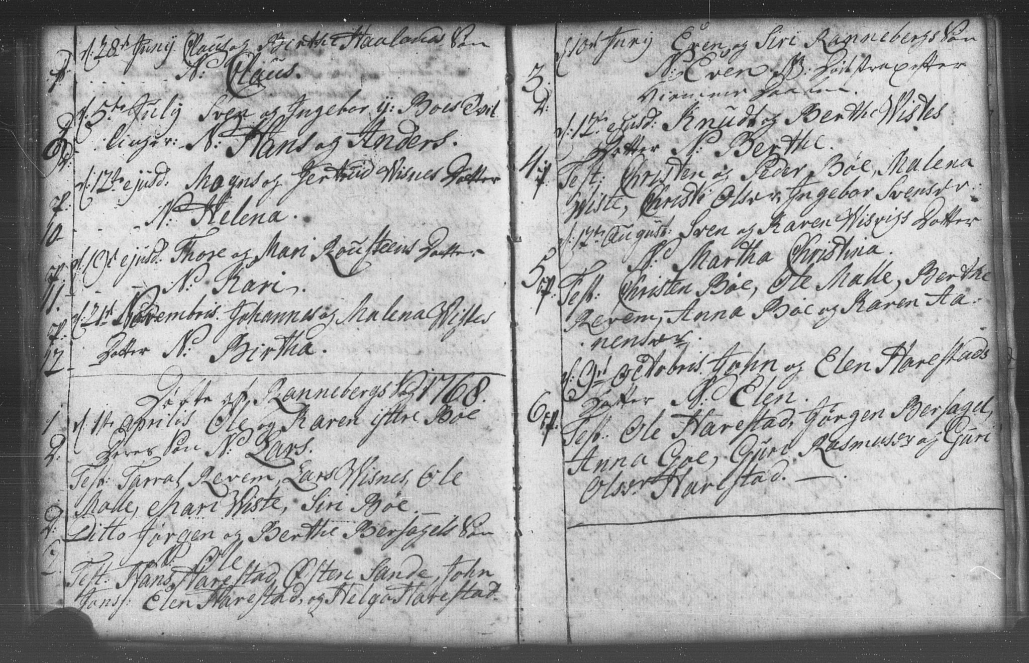 Domkirken sokneprestkontor, AV/SAST-A-101812/001/30/30BB/L0005: Parish register (copy) no. B 5 /2, 1760-1781