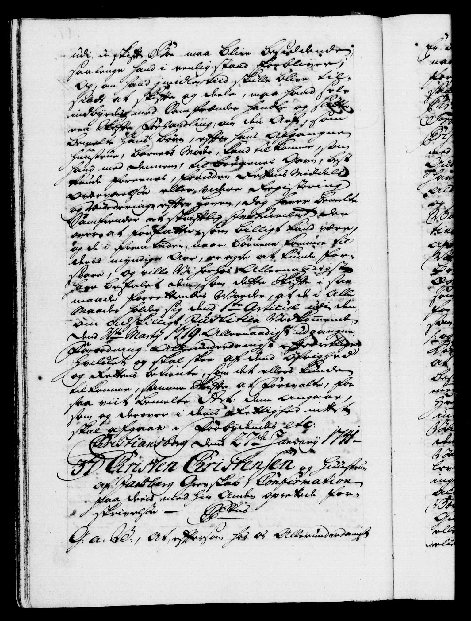 Danske Kanselli 1572-1799, AV/RA-EA-3023/F/Fc/Fca/Fcaa/L0032: Norske registre, 1741-1742, p. 17b