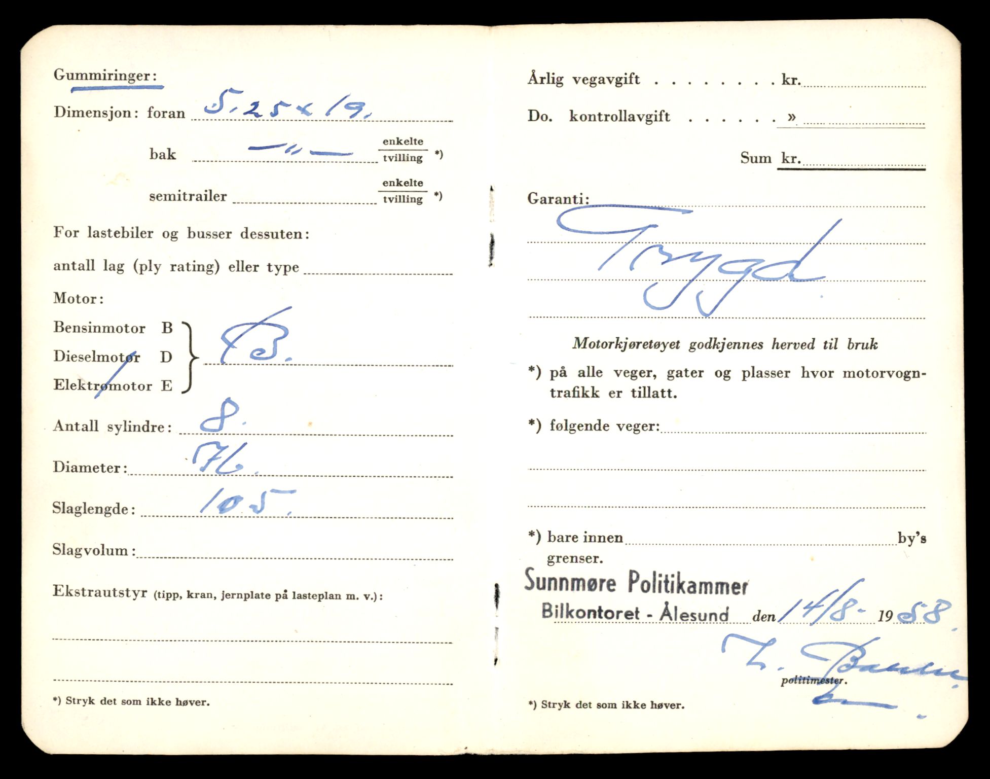 Møre og Romsdal vegkontor - Ålesund trafikkstasjon, AV/SAT-A-4099/F/Fe/L0049: Registreringskort for kjøretøy T 14864 - T 18613, 1927-1998, p. 1102