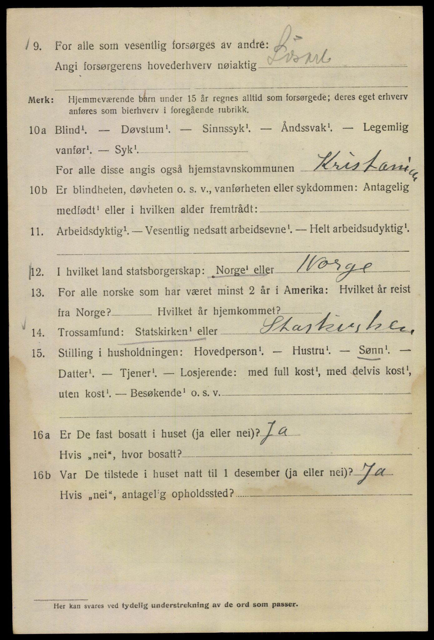 SAO, 1920 census for Kristiania, 1920, p. 429156