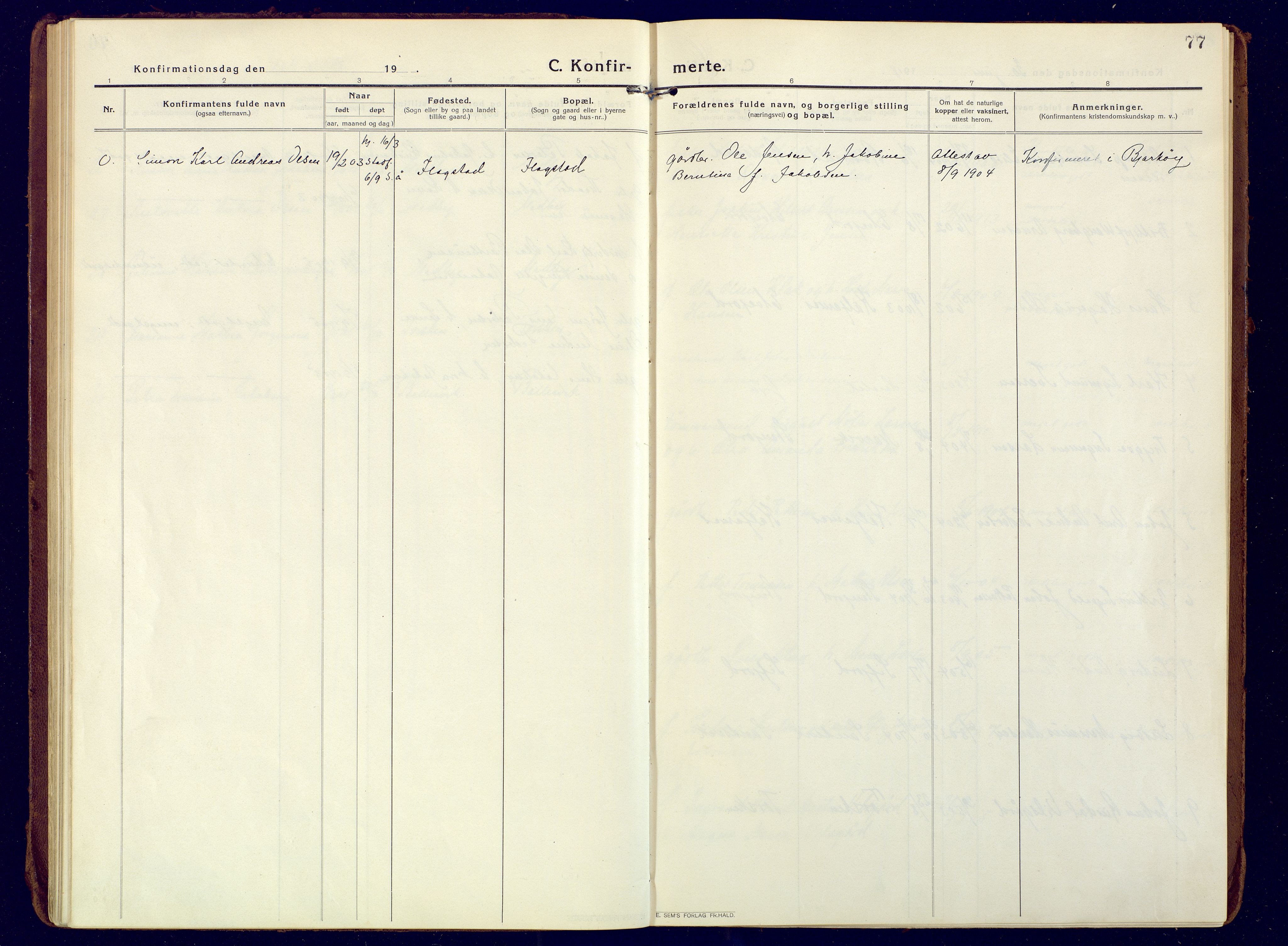 Berg sokneprestkontor, SATØ/S-1318/G/Ga/Gaa: Parish register (official) no. 10, 1916-1928, p. 77