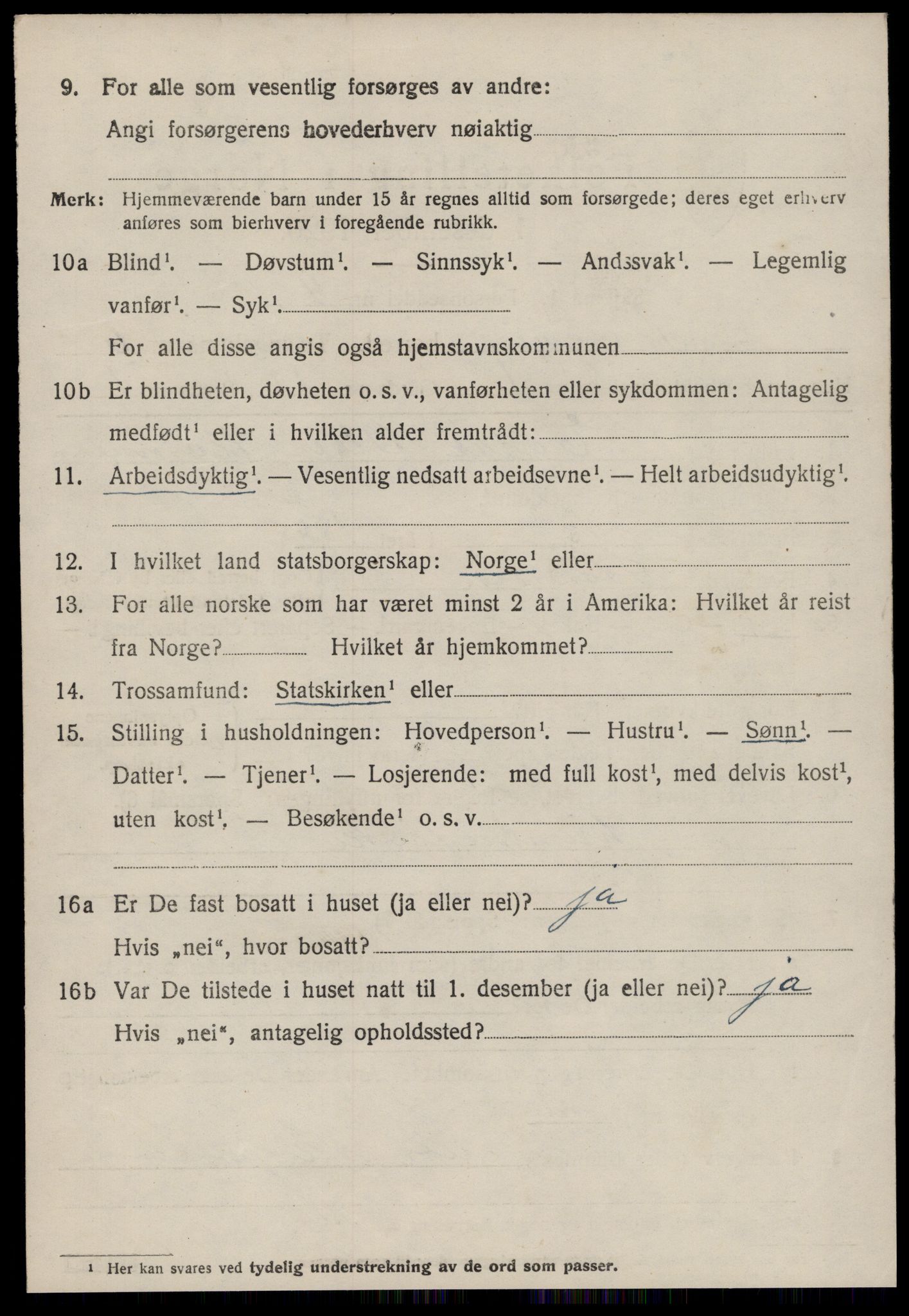 SAT, 1920 census for Stangvik, 1920, p. 3831