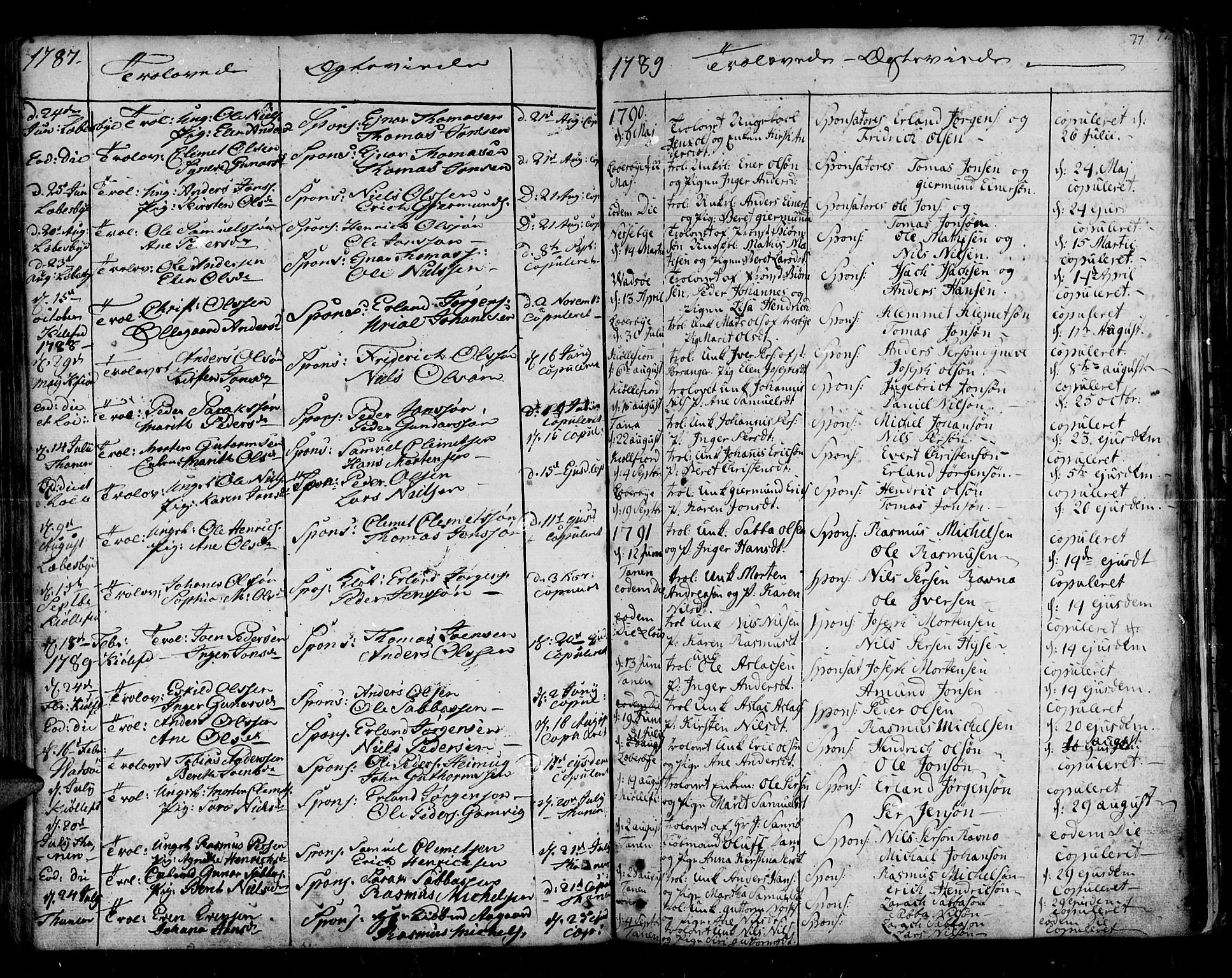 Lebesby sokneprestkontor, SATØ/S-1353/H/Ha/L0001kirke: Parish register (official) no. 1, 1751-1816, p. 77