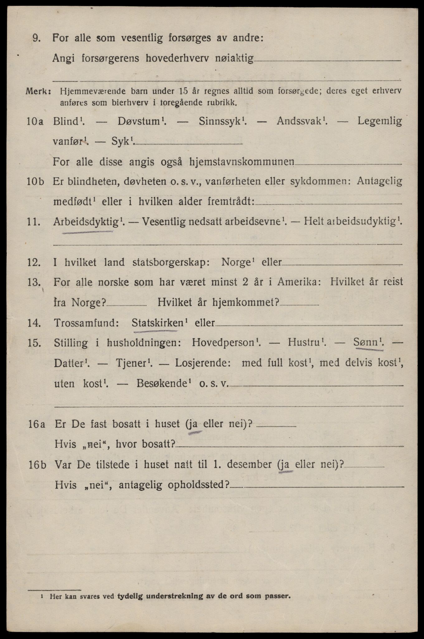 SAST, 1920 census for Skjold, 1920, p. 1687