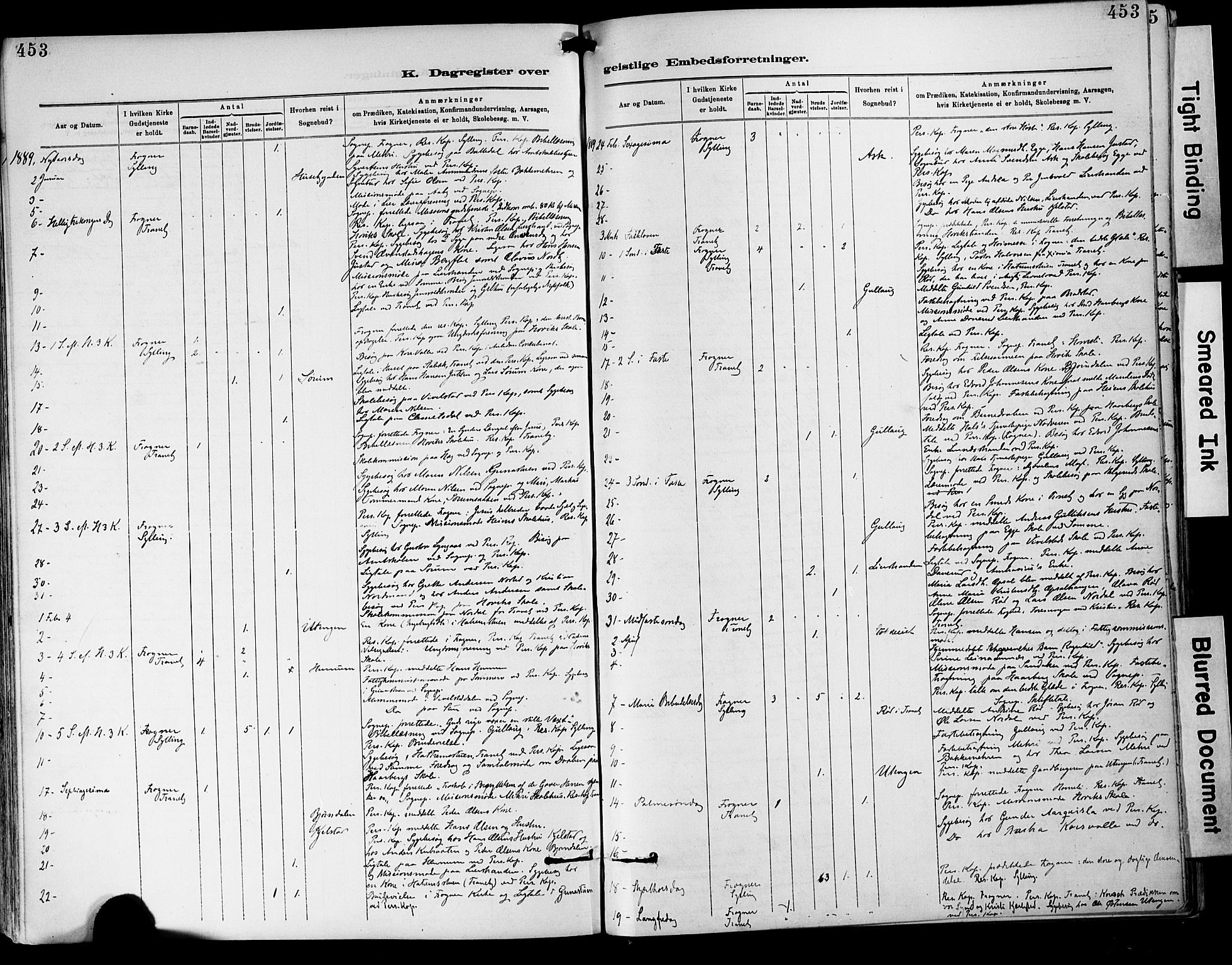 Lier kirkebøker, AV/SAKO-A-230/F/Fa/L0015: Parish register (official) no. I 15, 1883-1894, p. 453