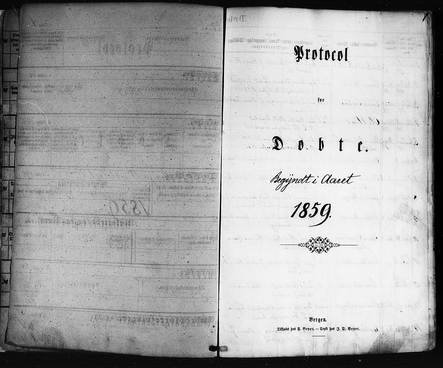 Ministerialprotokoller, klokkerbøker og fødselsregistre - Nordland, SAT/A-1459/885/L1203: Parish register (official) no. 885A04, 1859-1877, p. 1a