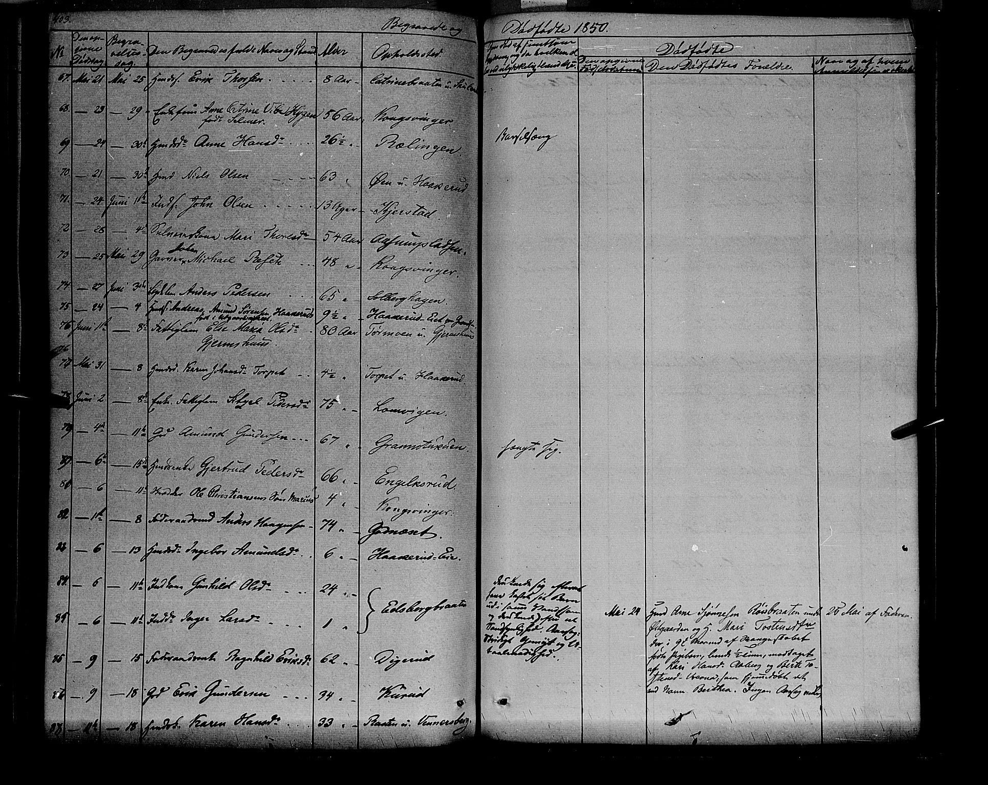 Vinger prestekontor, AV/SAH-PREST-024/H/Ha/Haa/L0009: Parish register (official) no. 9, 1847-1855, p. 403