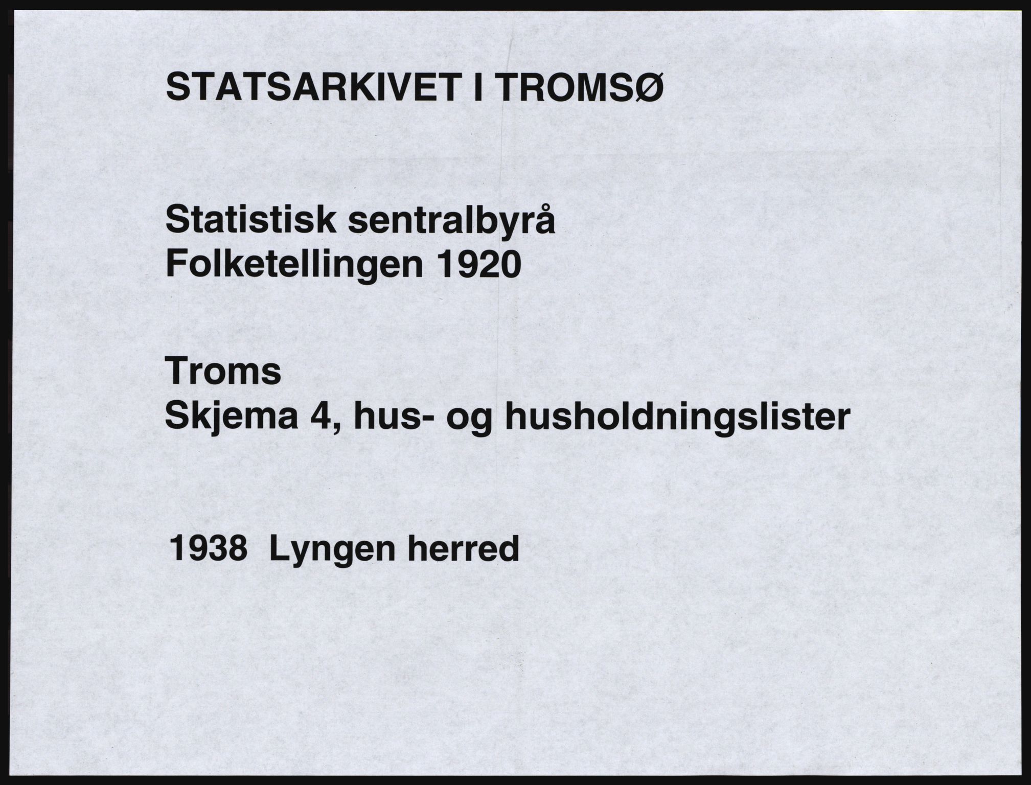 SATØ, 1920 census for Lyngen, 1920, p. 58