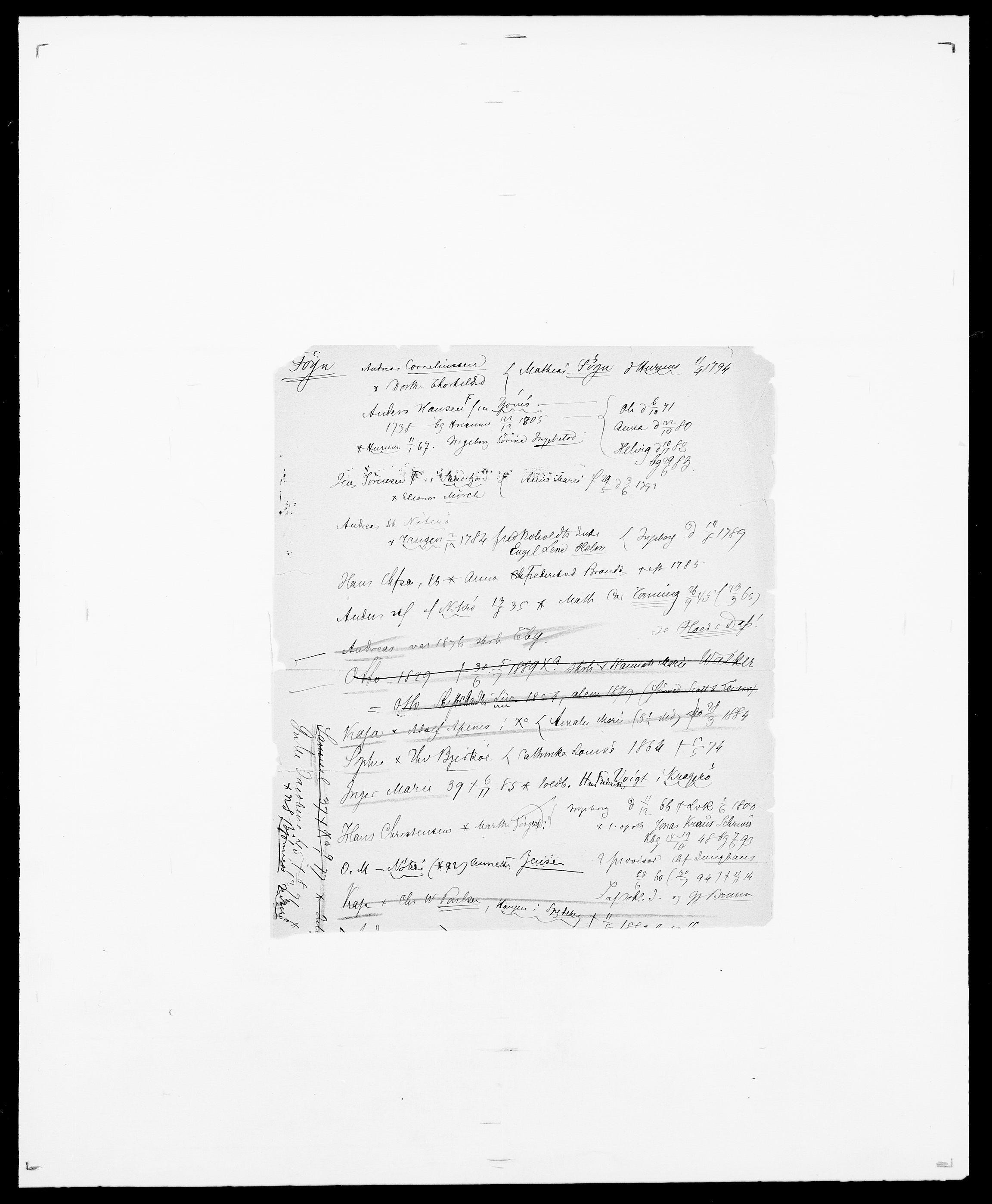 Delgobe, Charles Antoine - samling, AV/SAO-PAO-0038/D/Da/L0013: Forbos - Geving, p. 305