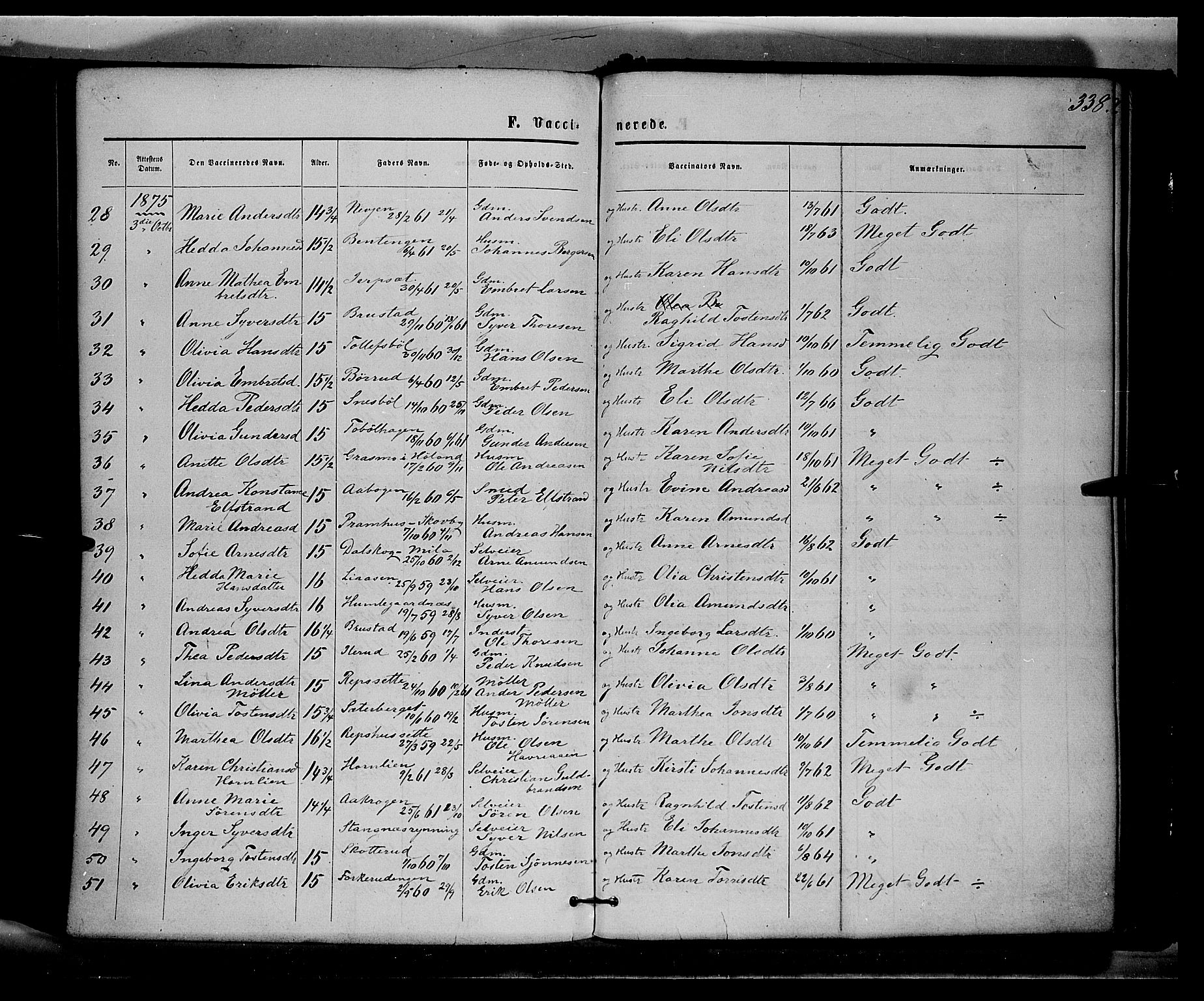 Eidskog prestekontor, AV/SAH-PREST-026/H/Ha/Haa/L0002: Parish register (official) no. 2, 1867-1878, p. 338