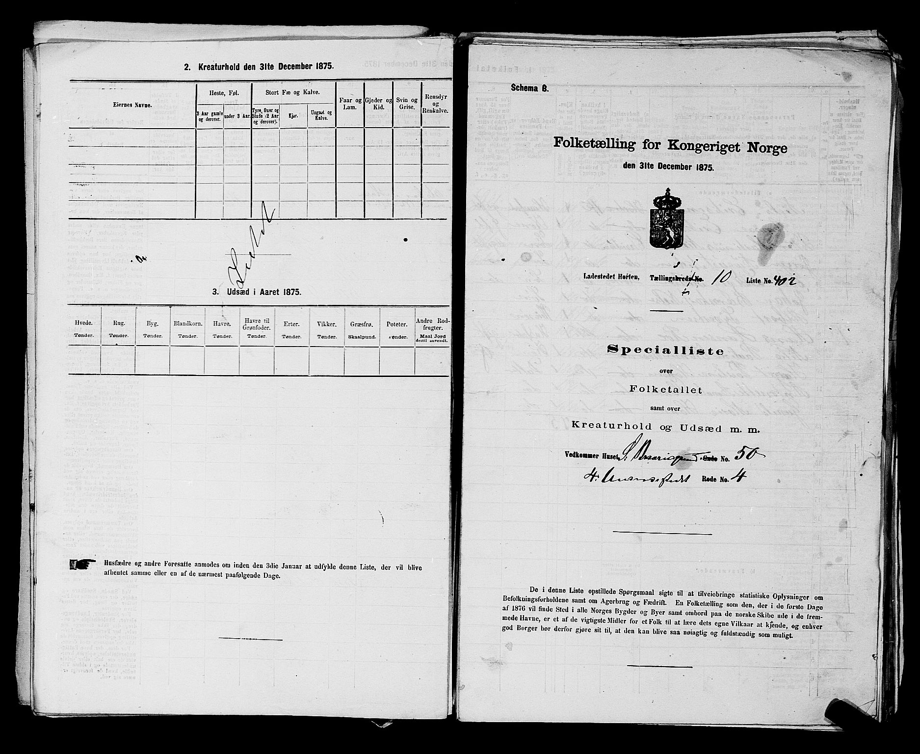 SAKO, 1875 census for 0703P Horten, 1875, p. 902