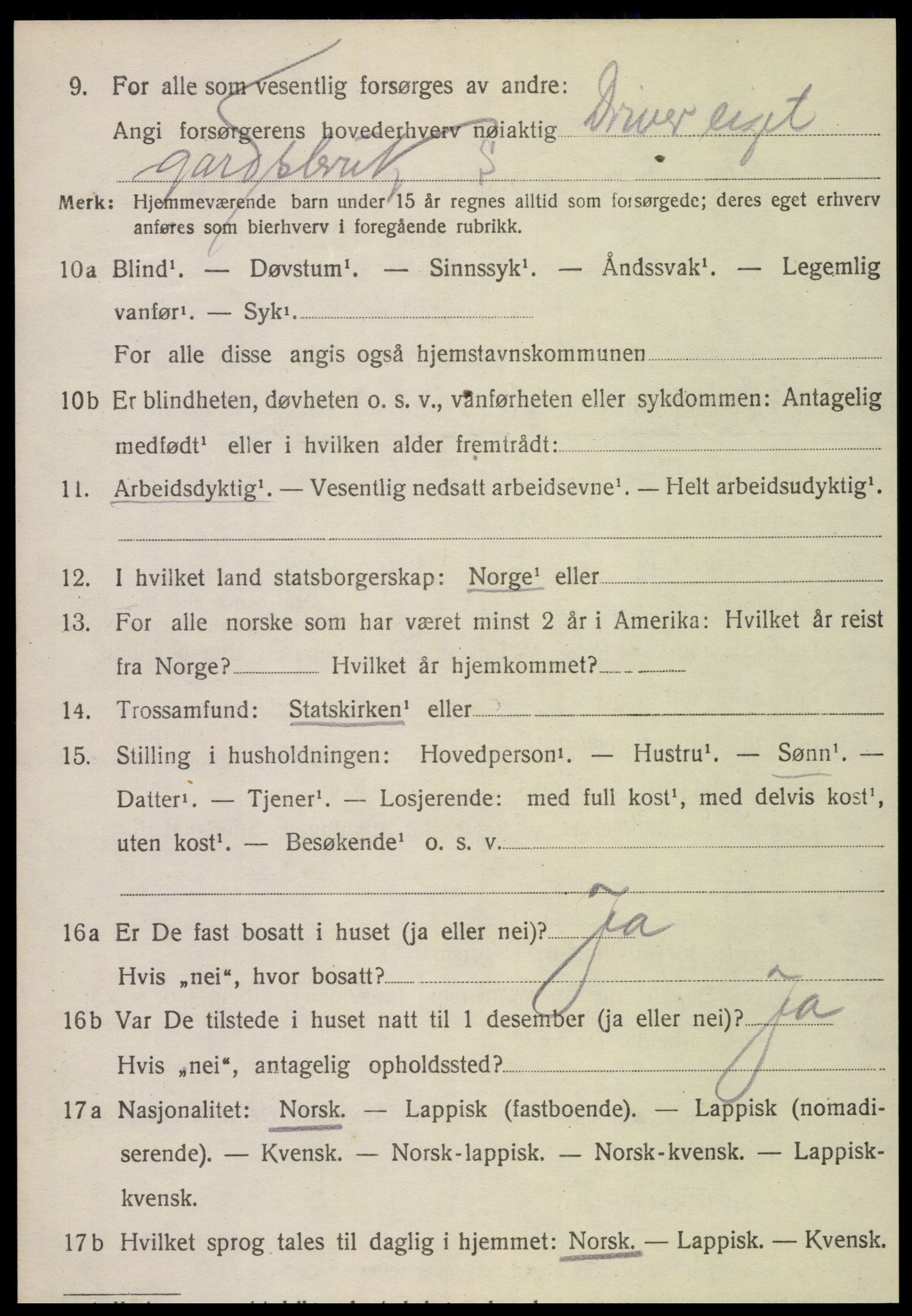 SAT, 1920 census for Nærøy, 1920, p. 1276