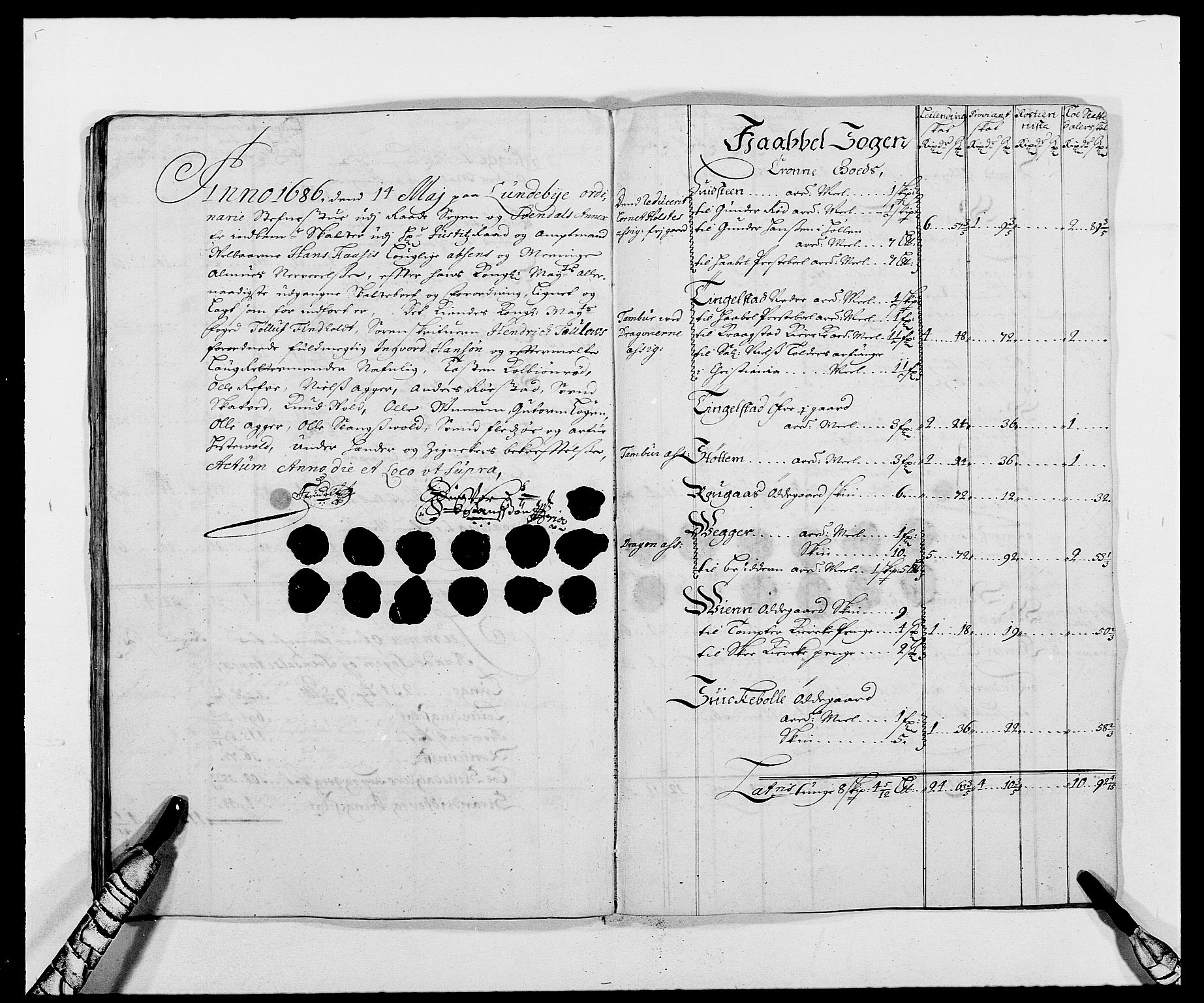 Rentekammeret inntil 1814, Reviderte regnskaper, Fogderegnskap, AV/RA-EA-4092/R02/L0105: Fogderegnskap Moss og Verne kloster, 1685-1687, p. 202