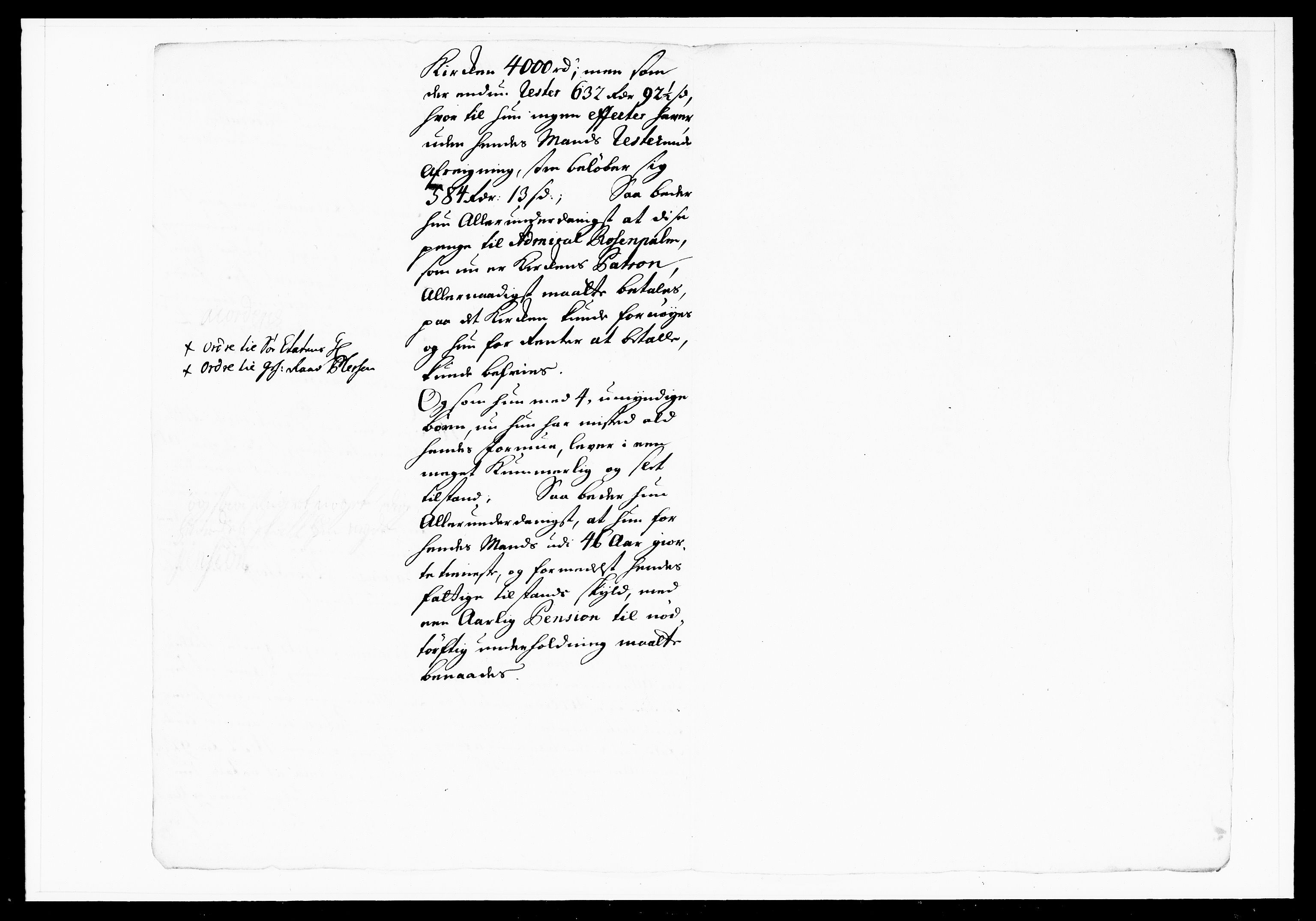 Krigskollegiet, Krigskancelliet, DRA/A-0006/-/1103-1107: Refererede sager, 1732, p. 234