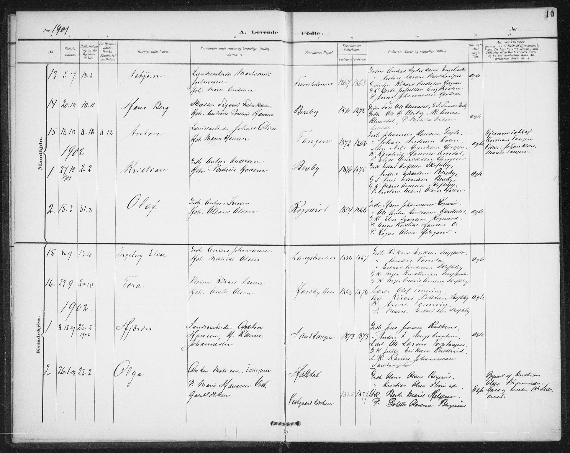 Varteig prestekontor Kirkebøker, SAO/A-10447a/F/Fa/L0003: Parish register (official) no. 3, 1899-1919, p. 10