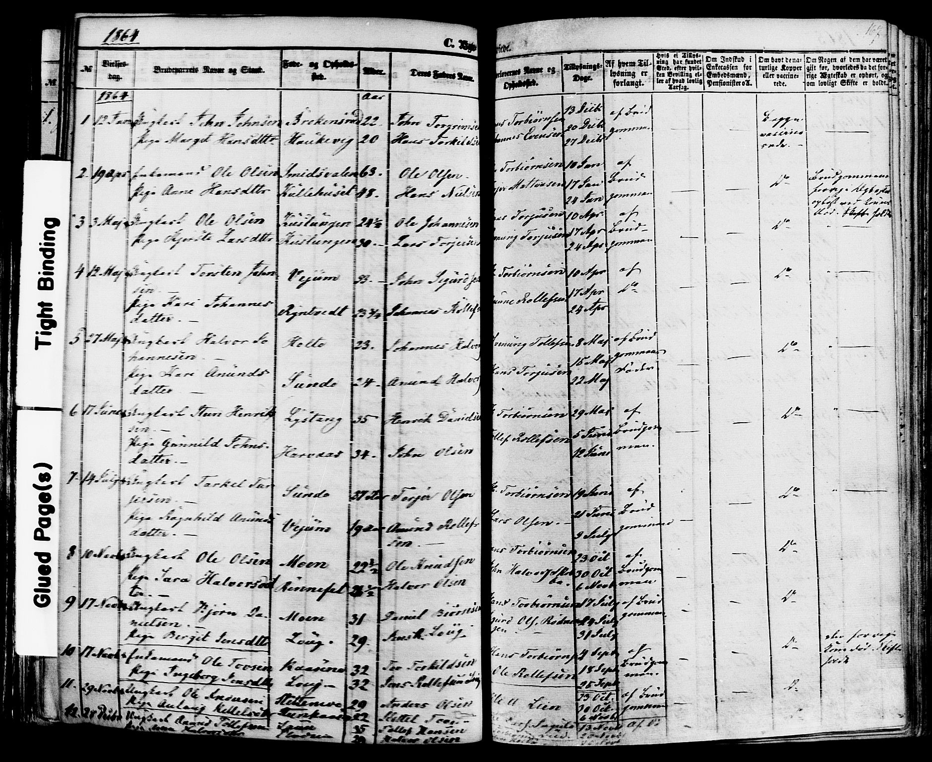 Sauherad kirkebøker, SAKO/A-298/F/Fa/L0007: Parish register (official) no. I 7, 1851-1873, p. 167