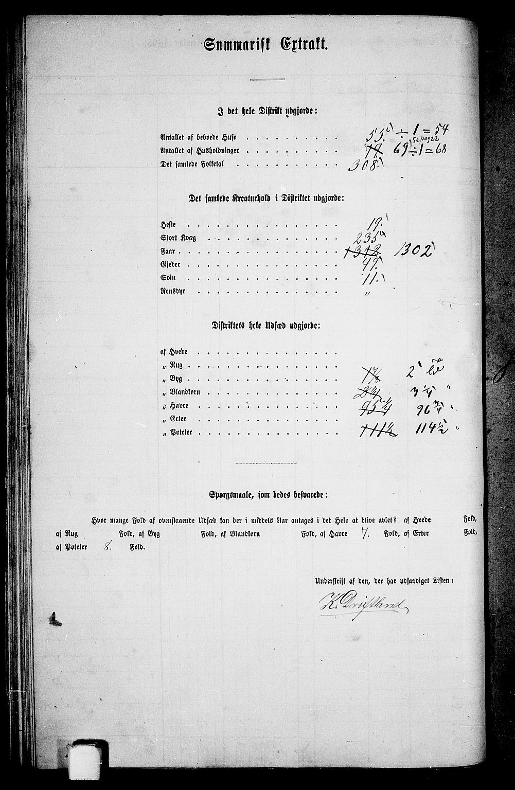 RA, 1865 census for Hjelmeland, 1865, p. 45