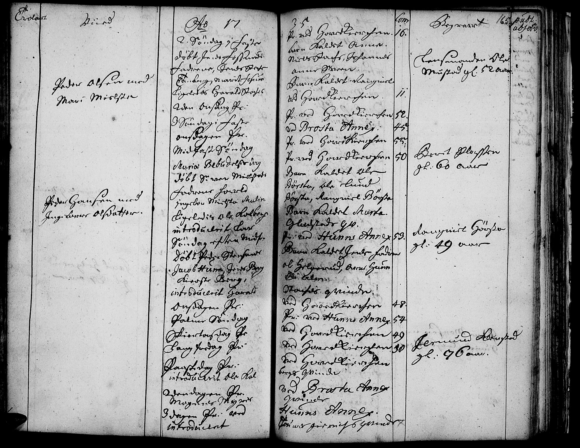 Vardal prestekontor, AV/SAH-PREST-100/H/Ha/Haa/L0001: Parish register (official) no. 1, 1706-1748, p. 165