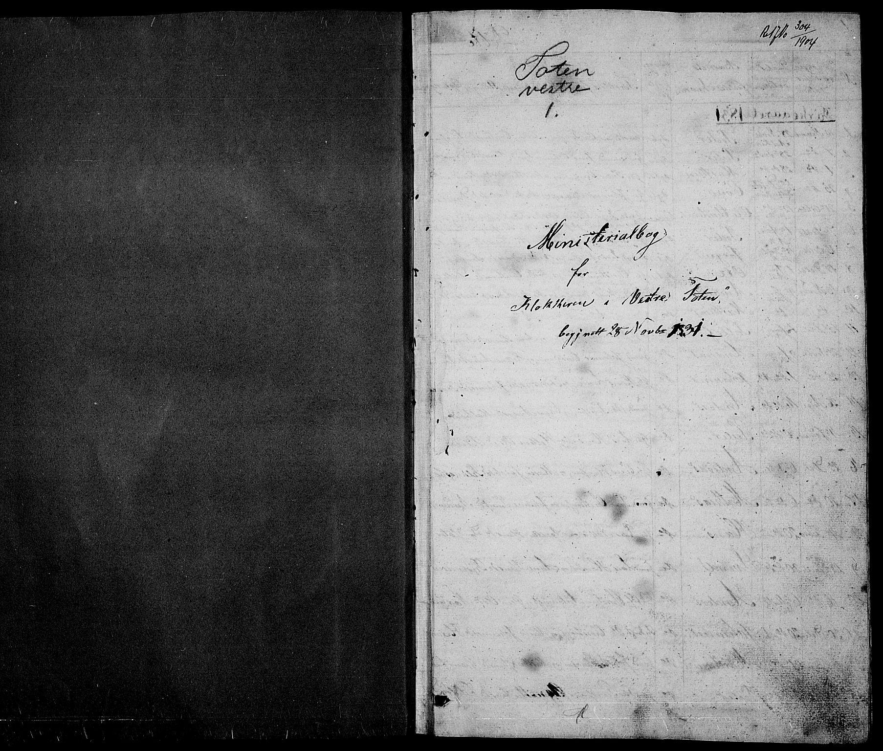Vestre Toten prestekontor, SAH/PREST-108/H/Ha/Hab/L0001: Parish register (copy) no. 1, 1830-1836