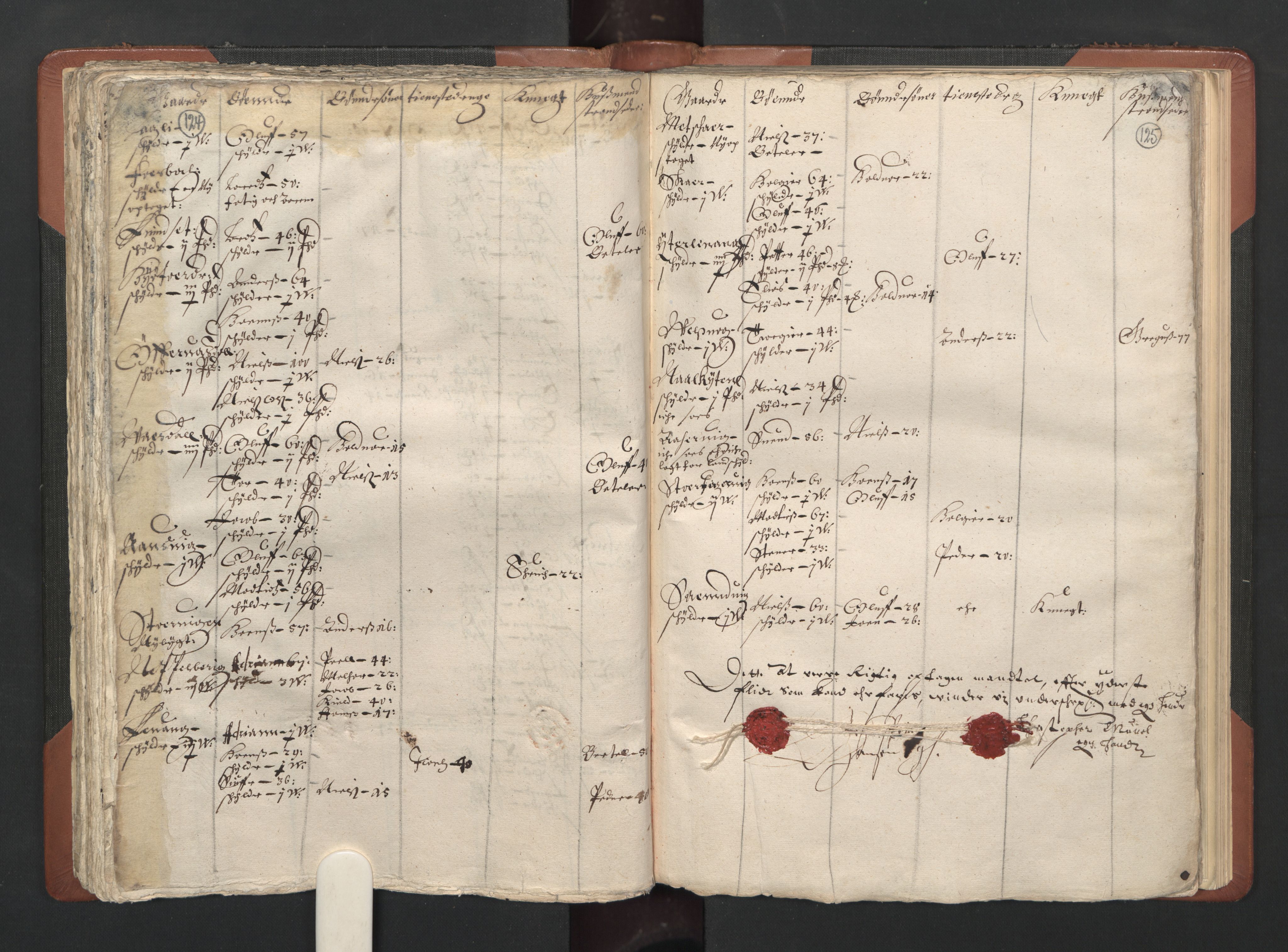 RA, Bailiff's Census 1664-1666, no. 20: Modern Nordland county, modern Troms county and modern Finnmark county, 1665, p. 124-125