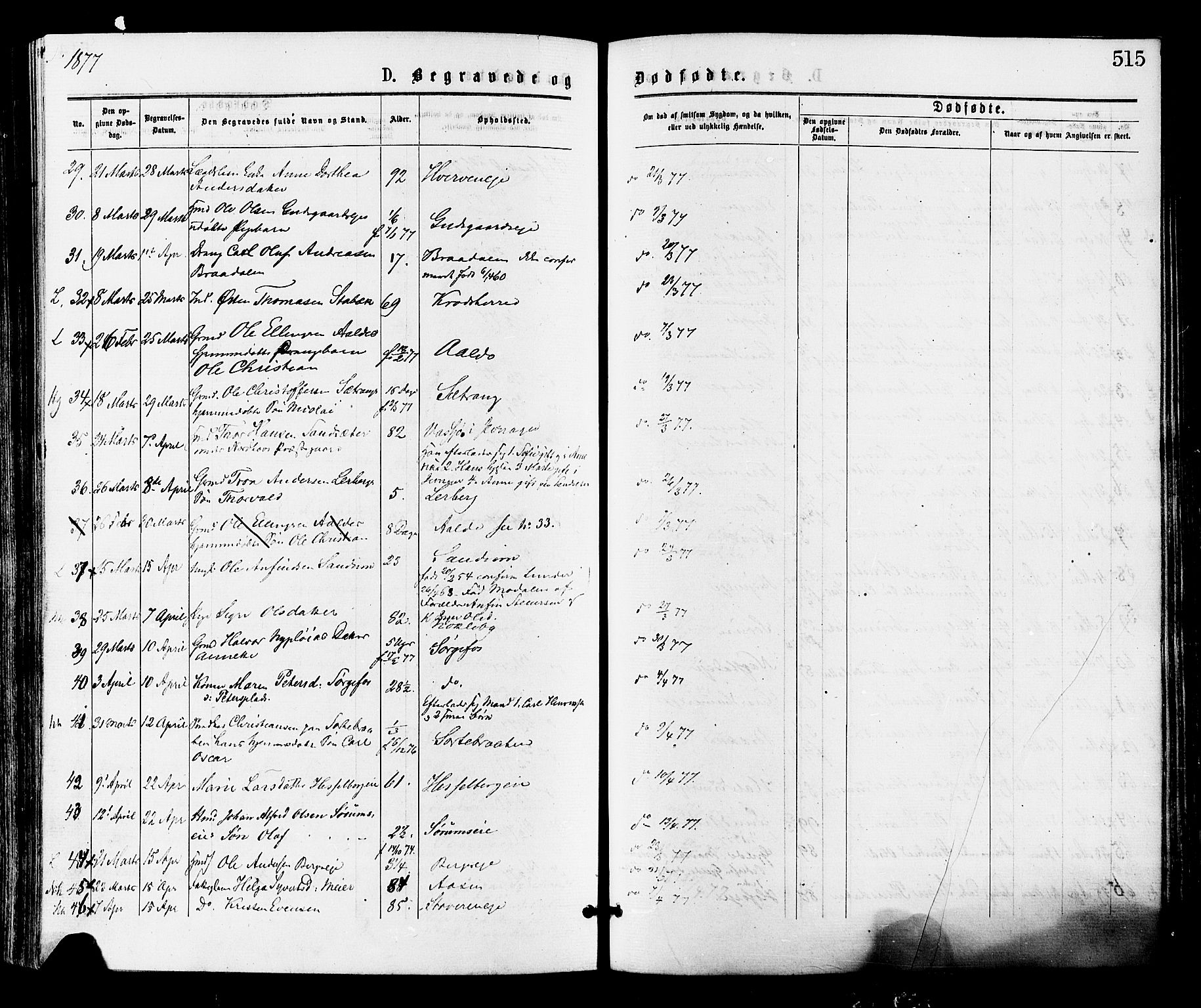 Norderhov kirkebøker, AV/SAKO-A-237/F/Fa/L0015: Parish register (official) no. 15, 1875-1884, p. 515