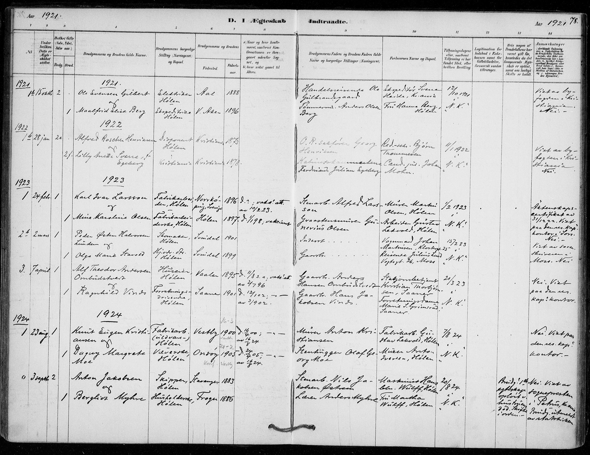Vestby prestekontor Kirkebøker, SAO/A-10893/F/Fe/L0001: Parish register (official) no. V 1, 1878-1931, p. 78