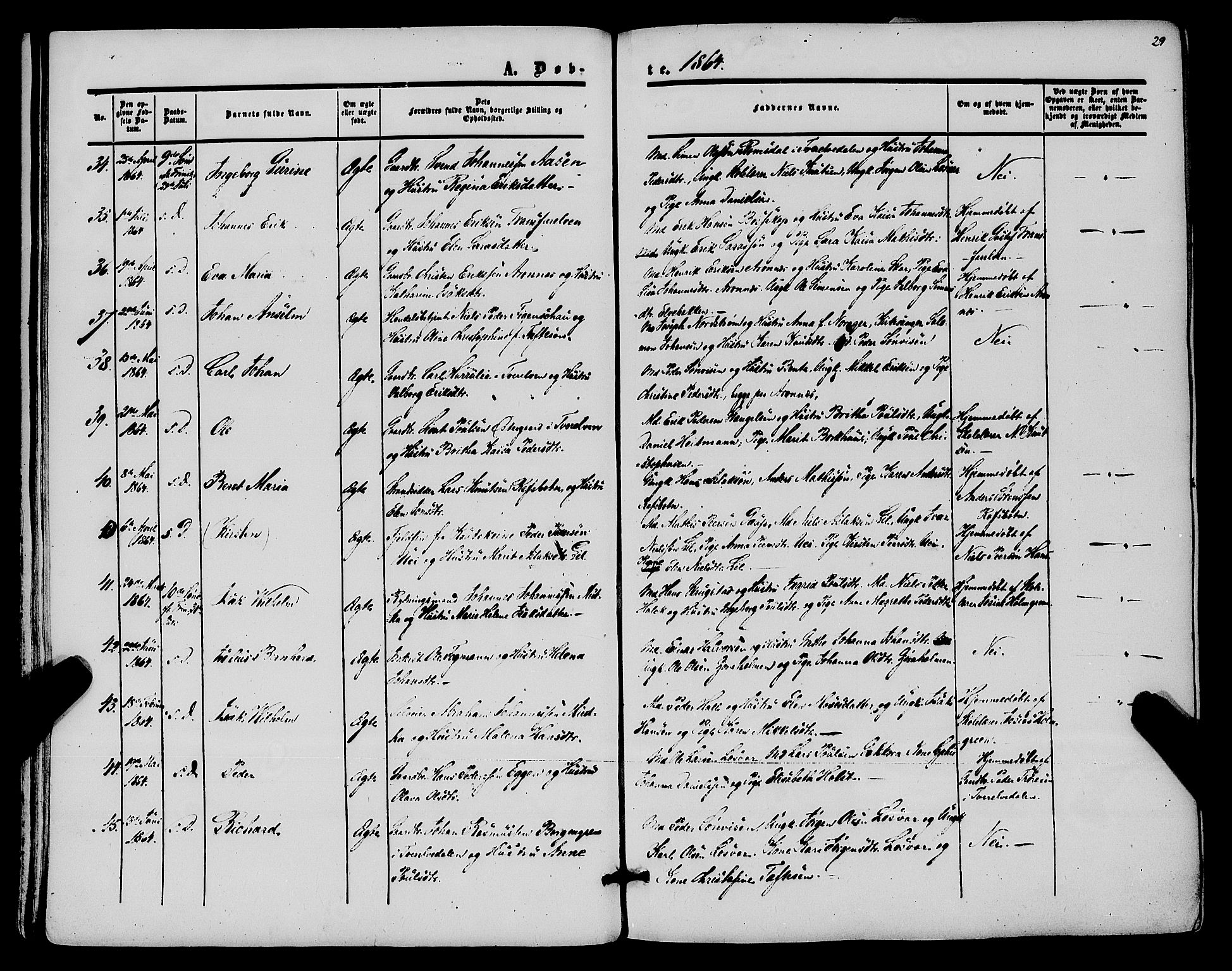 Alta sokneprestkontor, AV/SATØ-S-1338/H/Ha/L0001.kirke: Parish register (official) no. 1, 1858-1878, p. 29