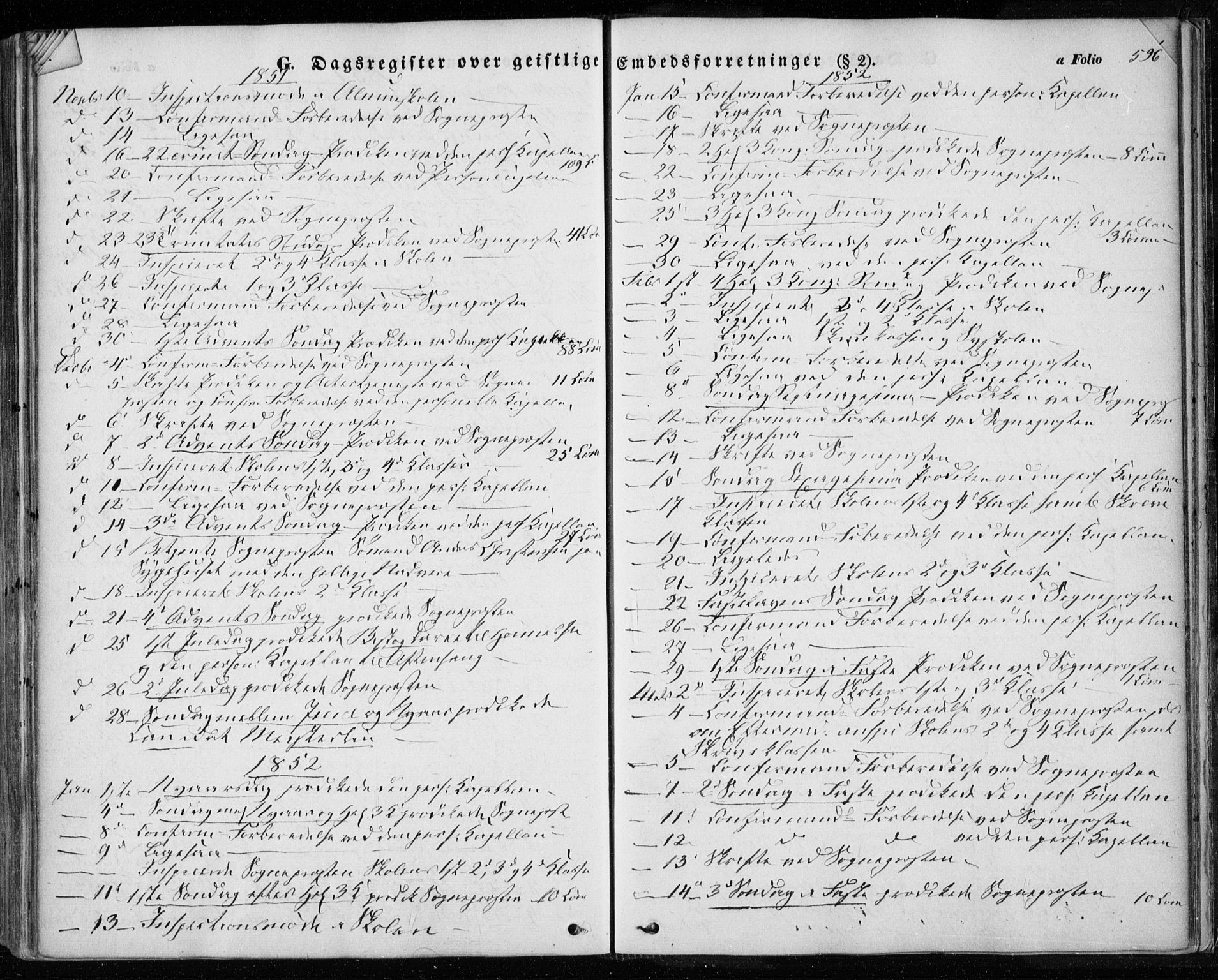 Ministerialprotokoller, klokkerbøker og fødselsregistre - Sør-Trøndelag, SAT/A-1456/601/L0051: Parish register (official) no. 601A19, 1848-1857, p. 596