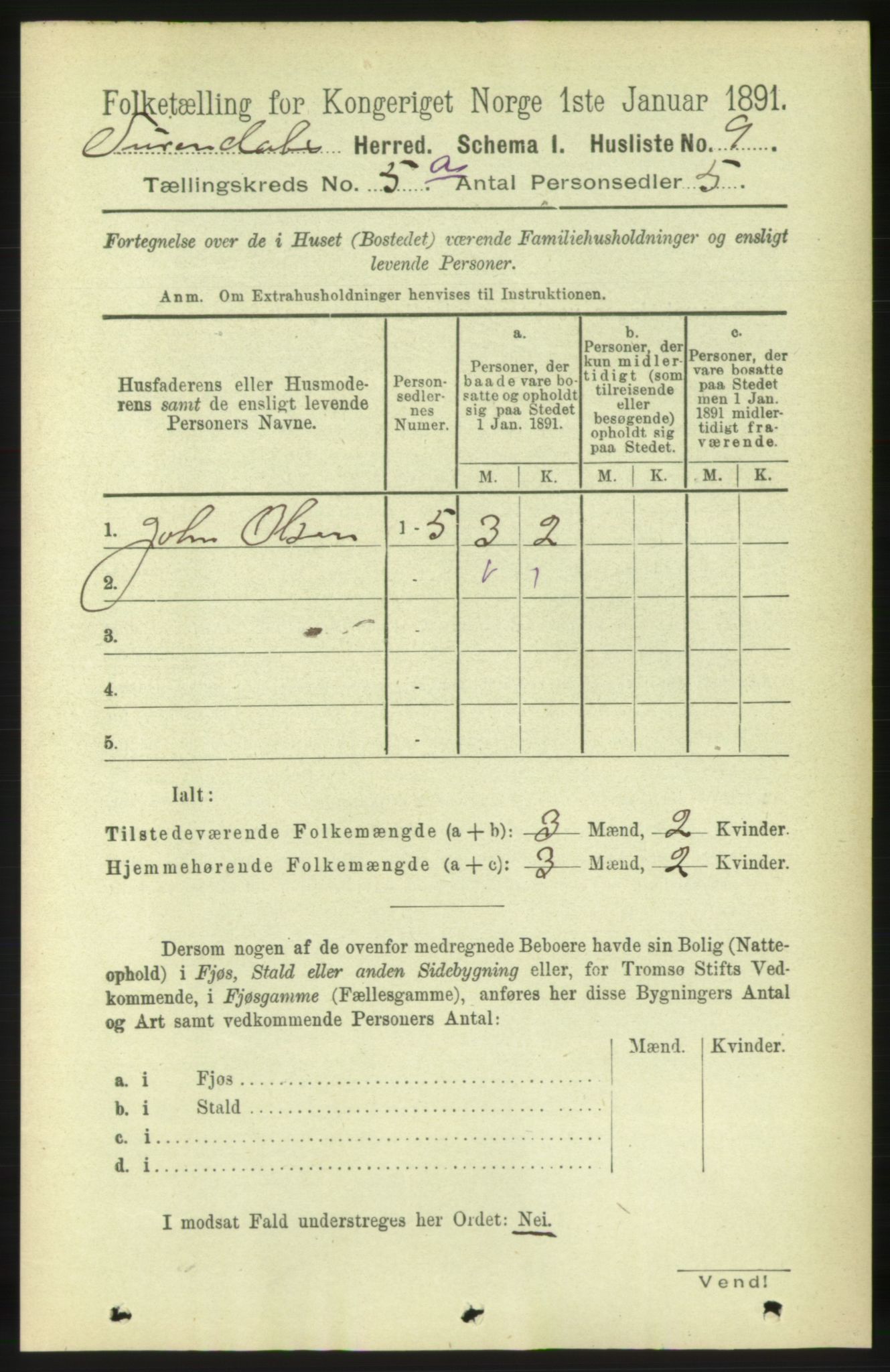 RA, 1891 census for 1566 Surnadal, 1891, p. 1392