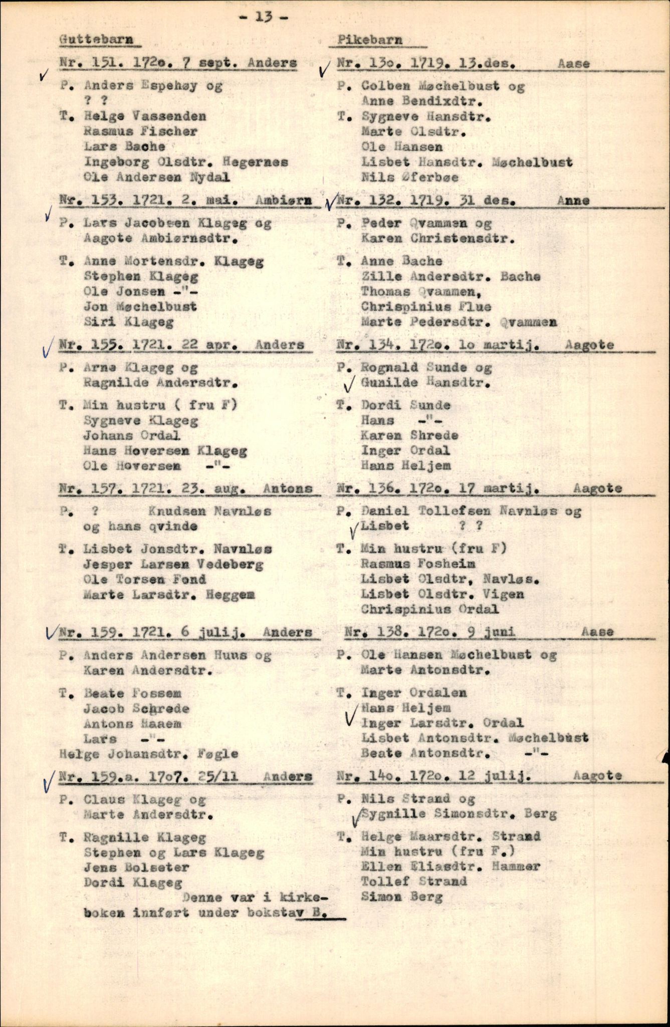 Samling av fulltekstavskrifter, SAB/FULLTEKST/B/14/0005: Jølster sokneprestembete, ministerialbok nr. A 1, 1696-1728, p. 14