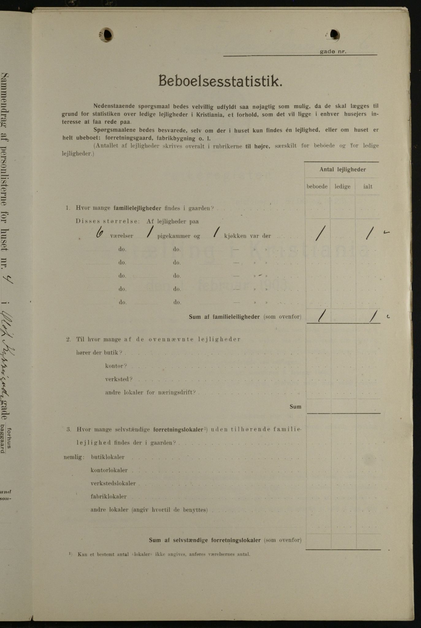 OBA, Municipal Census 1908 for Kristiania, 1908, p. 67591