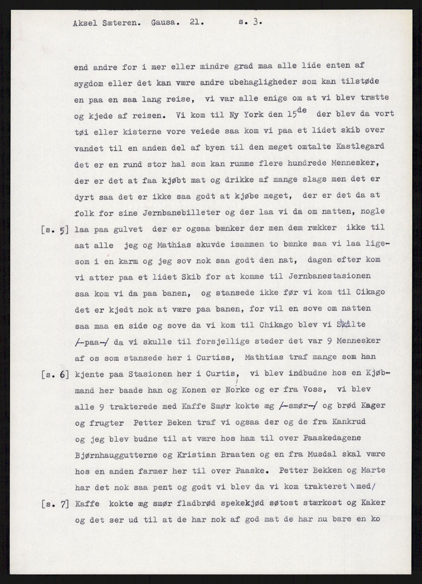 Samlinger til kildeutgivelse, Amerikabrevene, AV/RA-EA-4057/F/L0015: Innlån fra Oppland: Sæteren - Vigerust, 1838-1914, p. 161