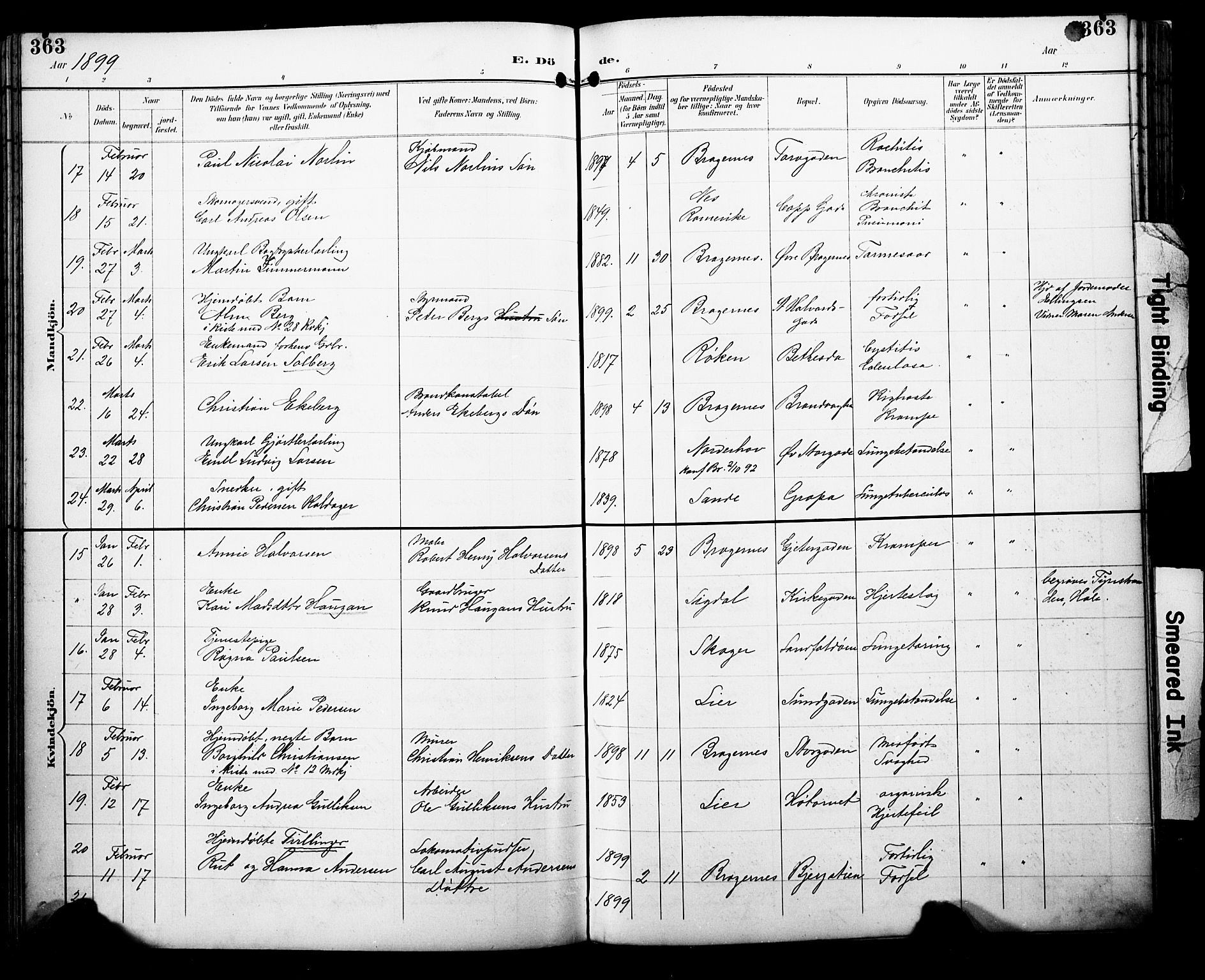 Bragernes kirkebøker, AV/SAKO-A-6/F/Fb/L0008: Parish register (official) no. II 8, 1894-1902, p. 363