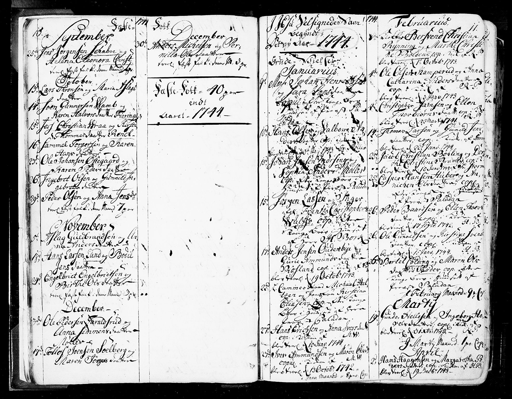 Oslo domkirke Kirkebøker, SAO/A-10752/F/Fa/L0004: Parish register (official) no. 4, 1743-1786, p. 10-11
