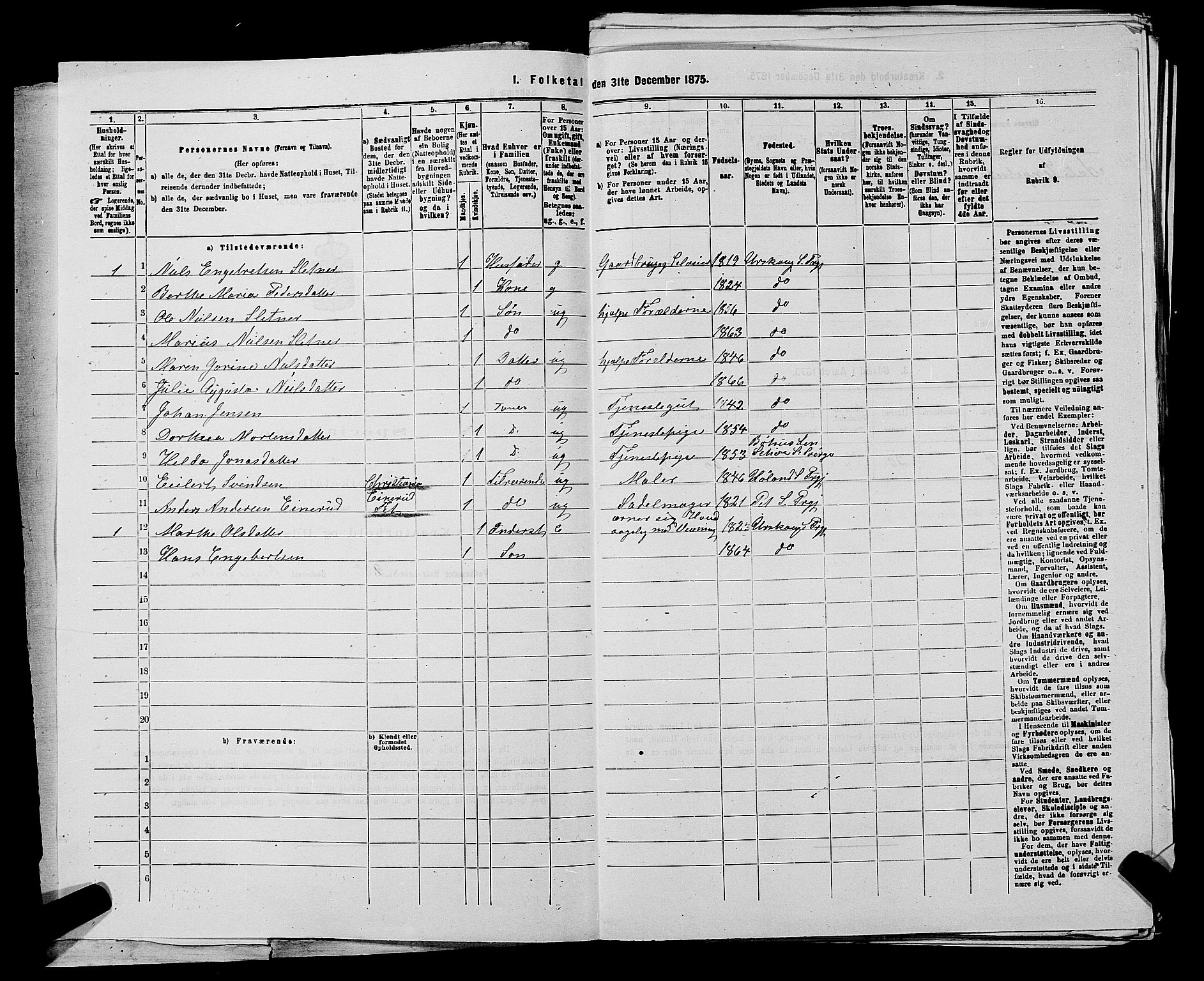 RA, 1875 census for 0224P Aurskog, 1875, p. 417