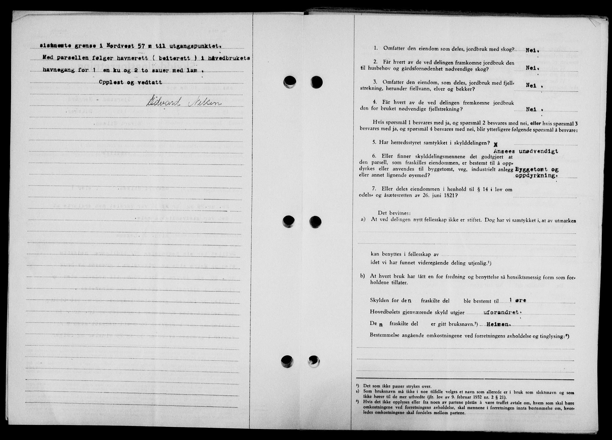 Lofoten sorenskriveri, AV/SAT-A-0017/1/2/2C/L0022a: Mortgage book no. 22a, 1949-1950, Diary no: : 2882/1949