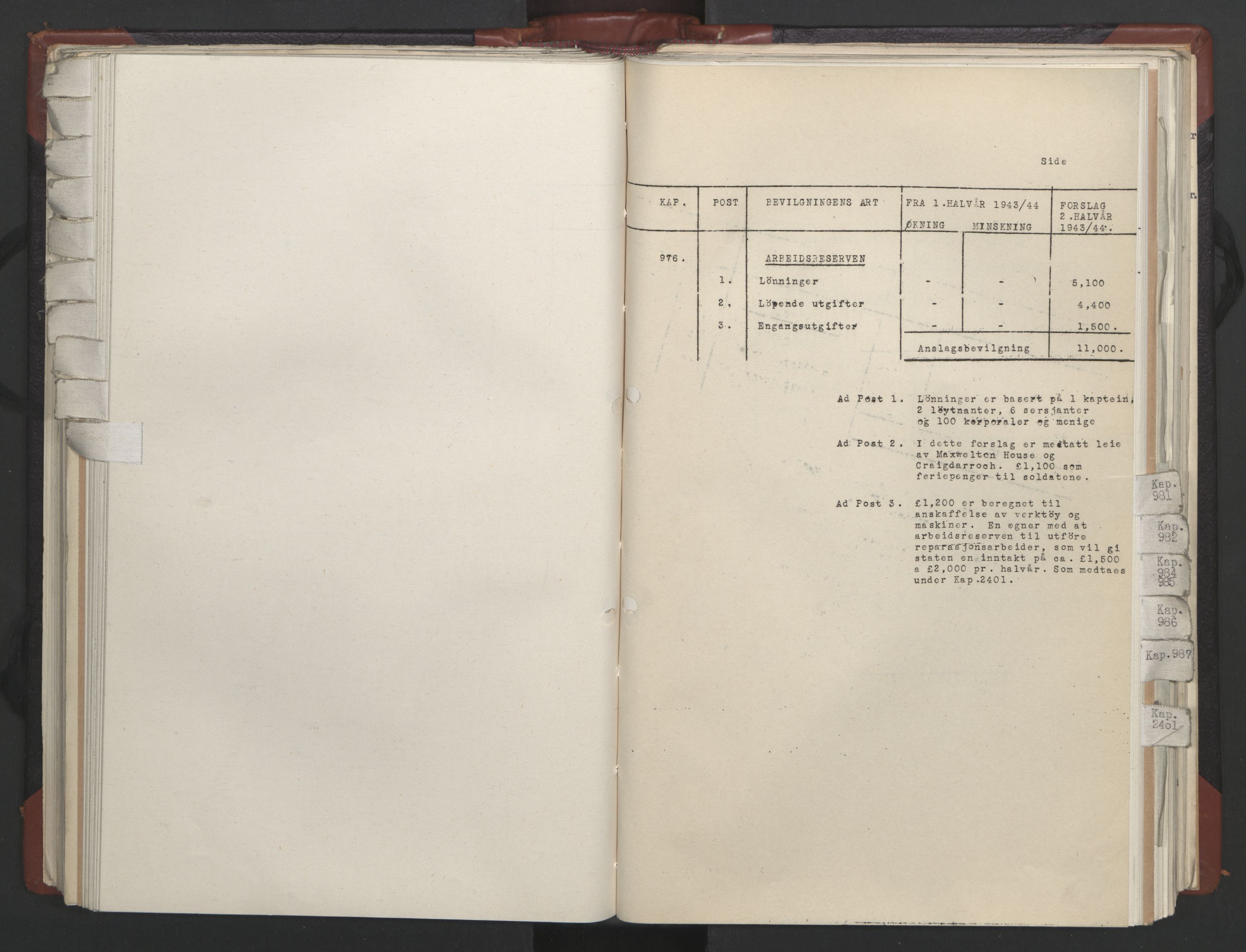 Statsrådssekretariatet, AV/RA-S-1001/A/Ac/L0124: Kgl. res. 14/1-30/6, 1944, p. 216